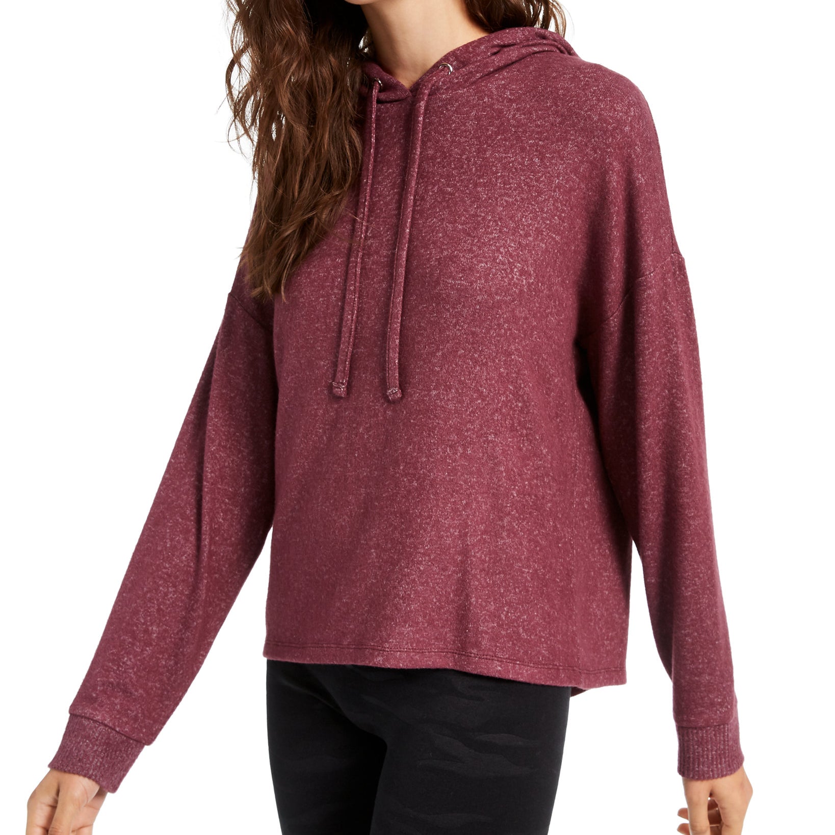 Hippie Rose Women Cozy Hoodie Purple