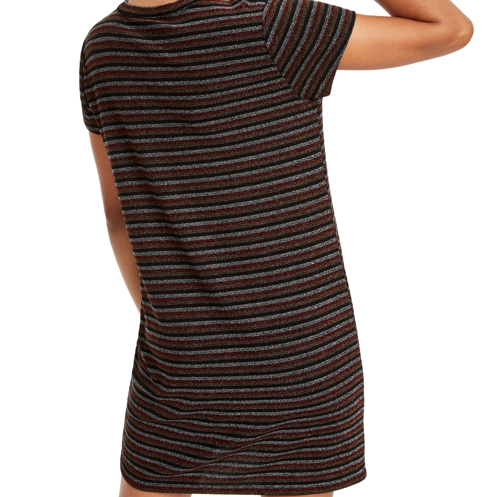 Rosie Harlow Women Lurex Striped T Shirt Dress