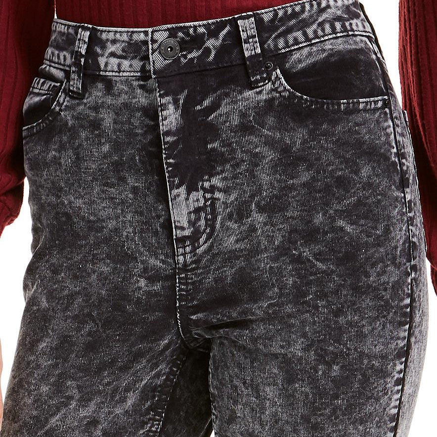 Vanilla Star Women Acid Wash Corduroy Skinny Pants