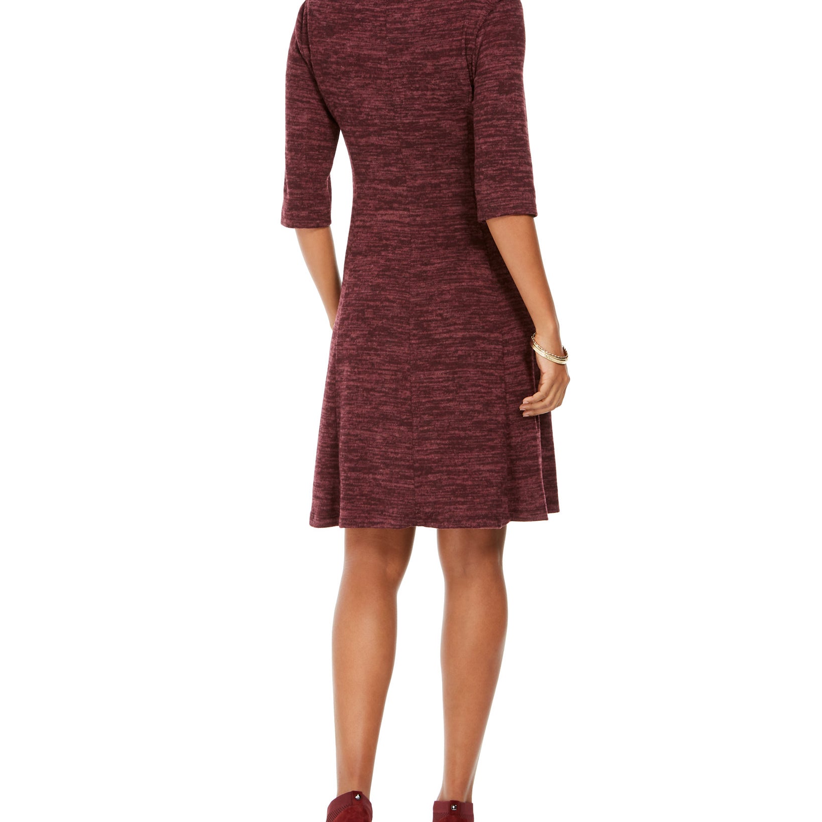 Connected Women Round Neck A Line Dress