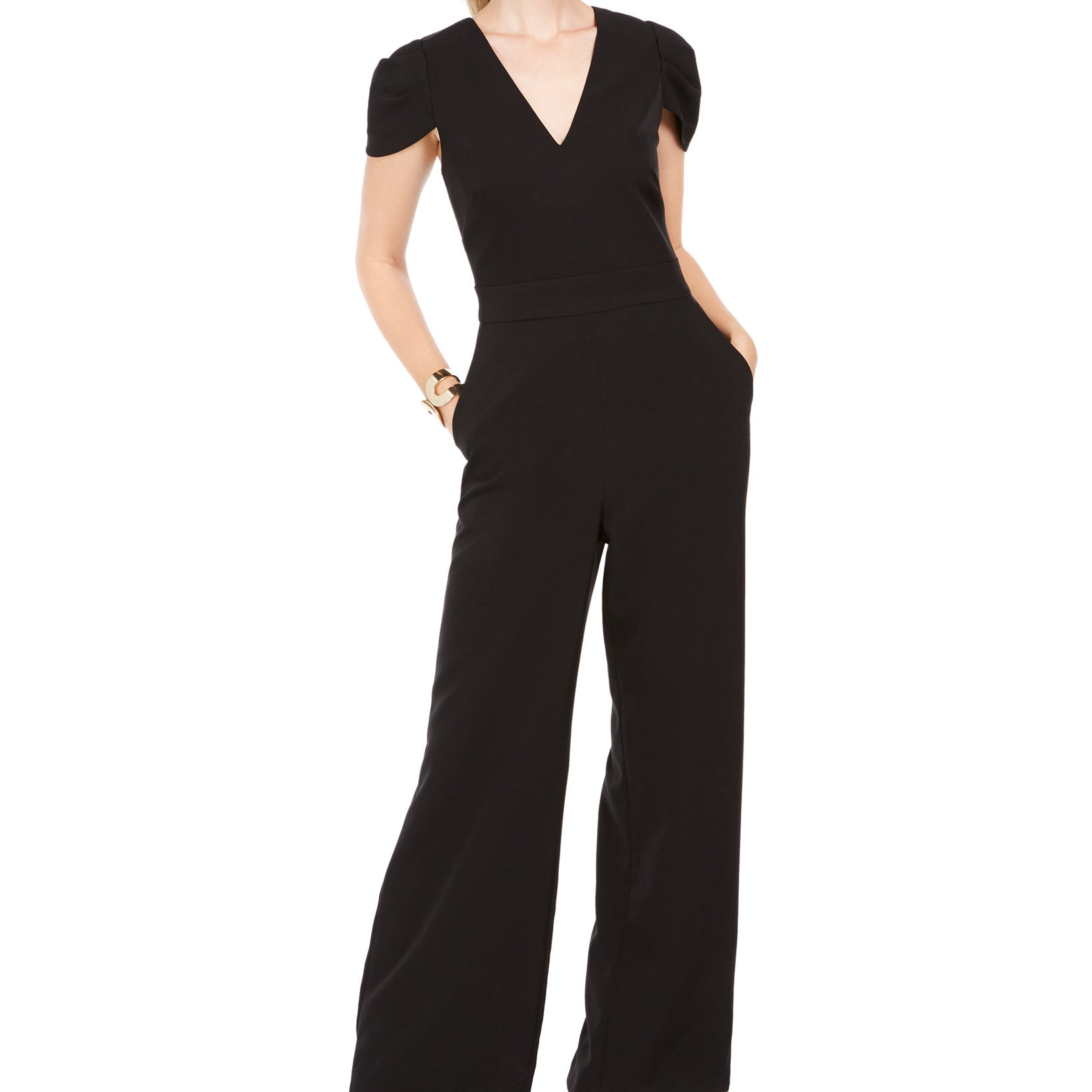 Vince Camuto Women Wide Leg Jumpsuit Black