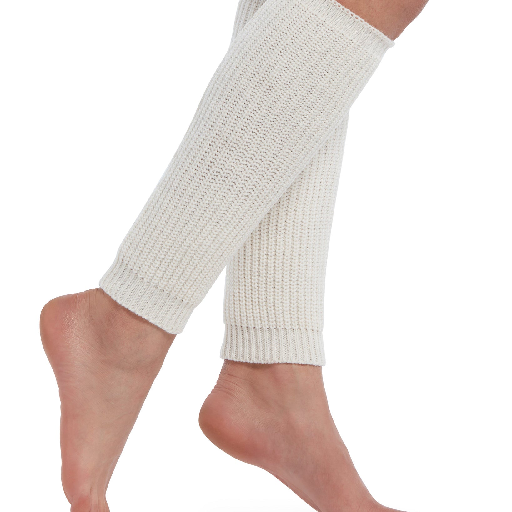 Hue Women Ribbed Legwarmers Ivory