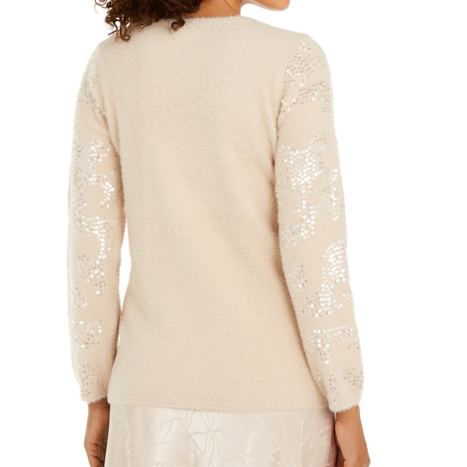 Alfani Women Embellished Eyelash Sweater