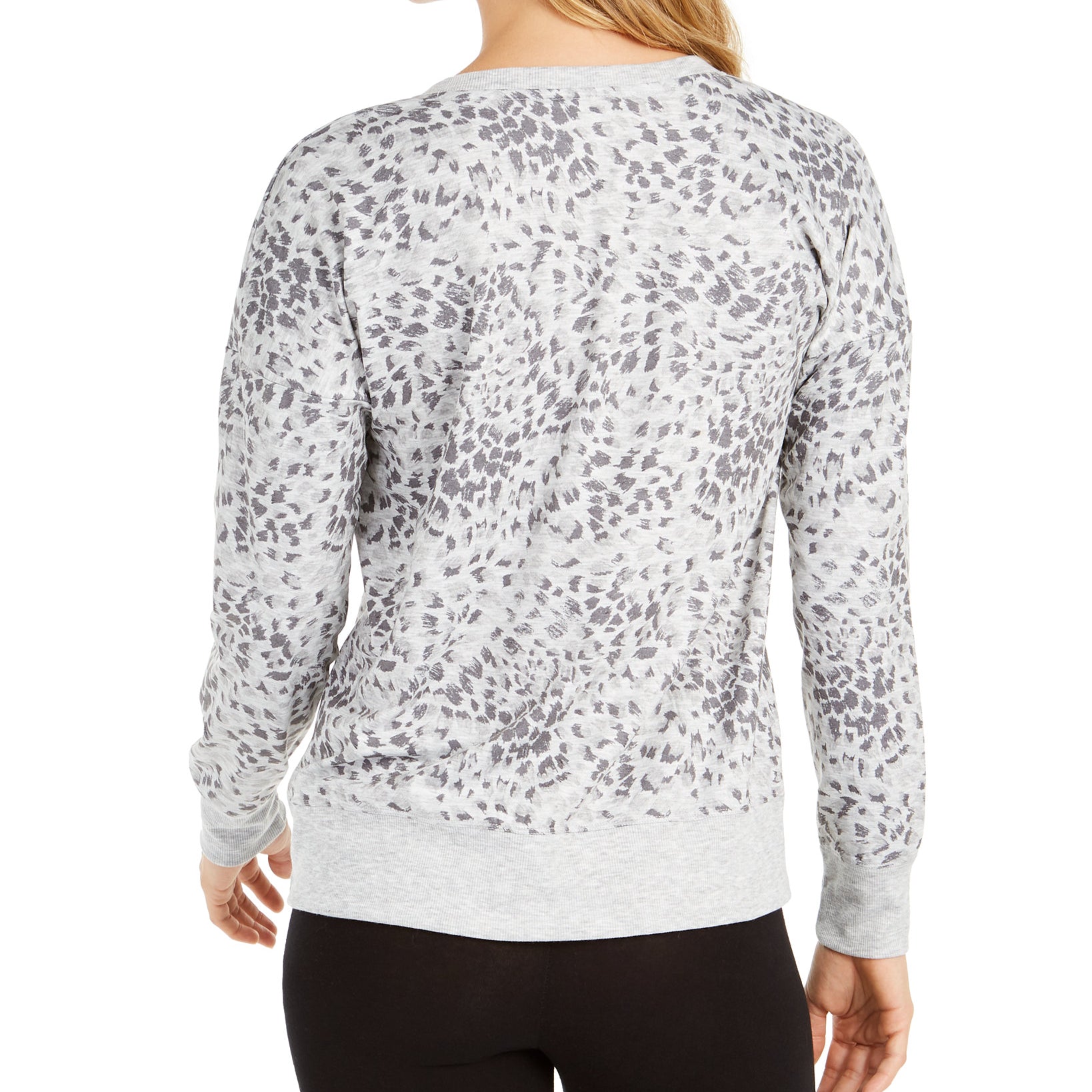 Ideology Women Printed Split Neck Top