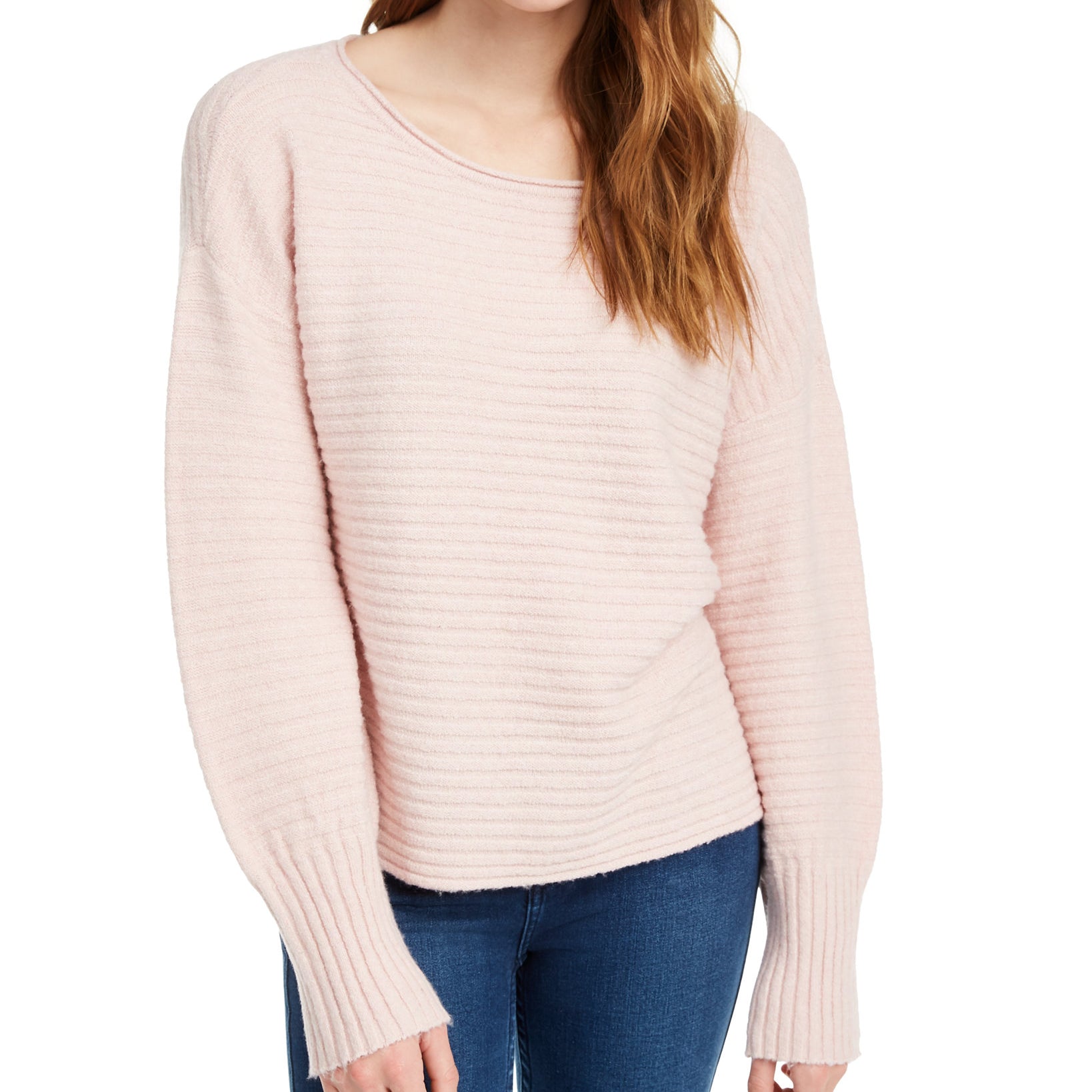 Pink Rose Women Ribbed Sweater Jasmine Pink