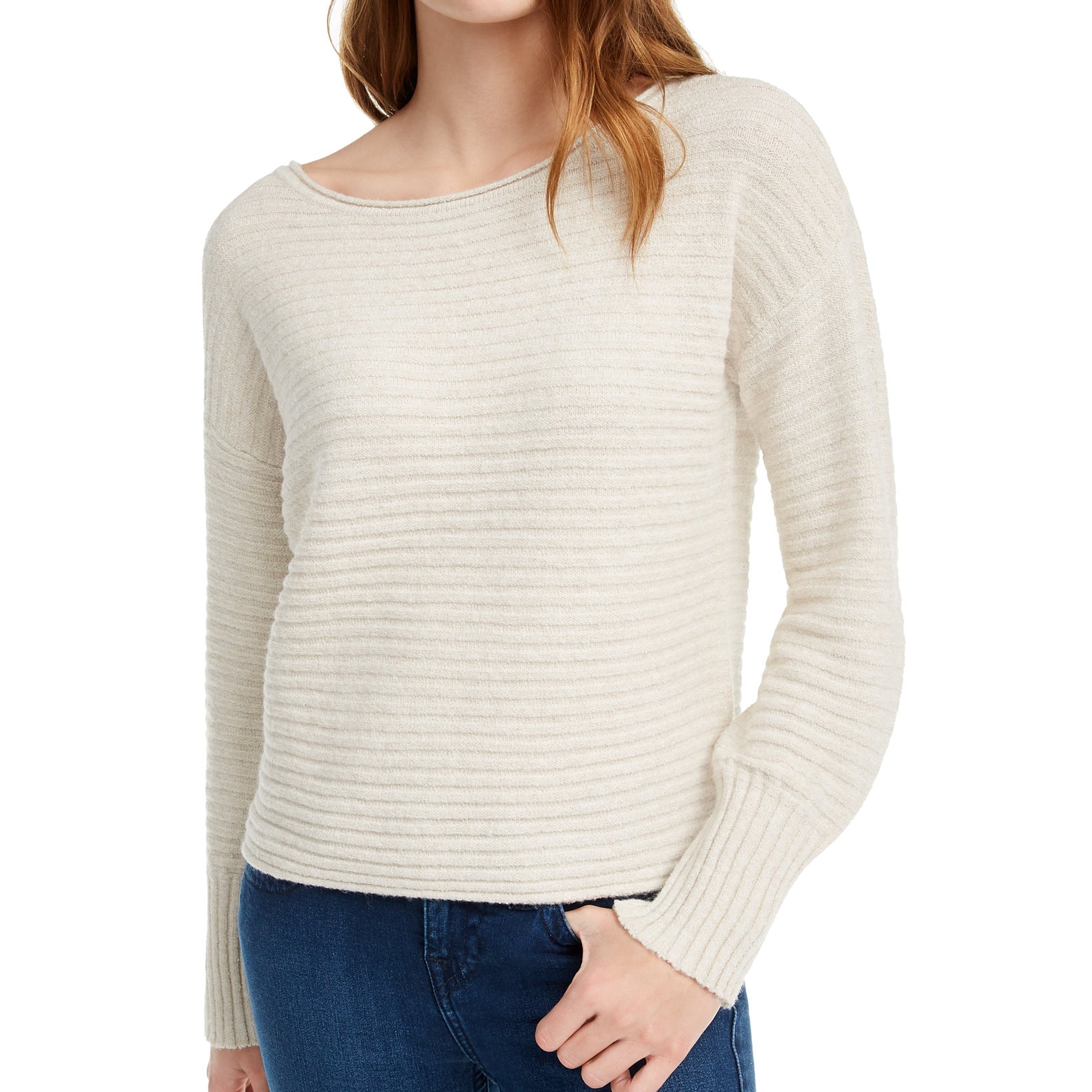 Pink Rose Women Ribbed Sweater Magic Stone