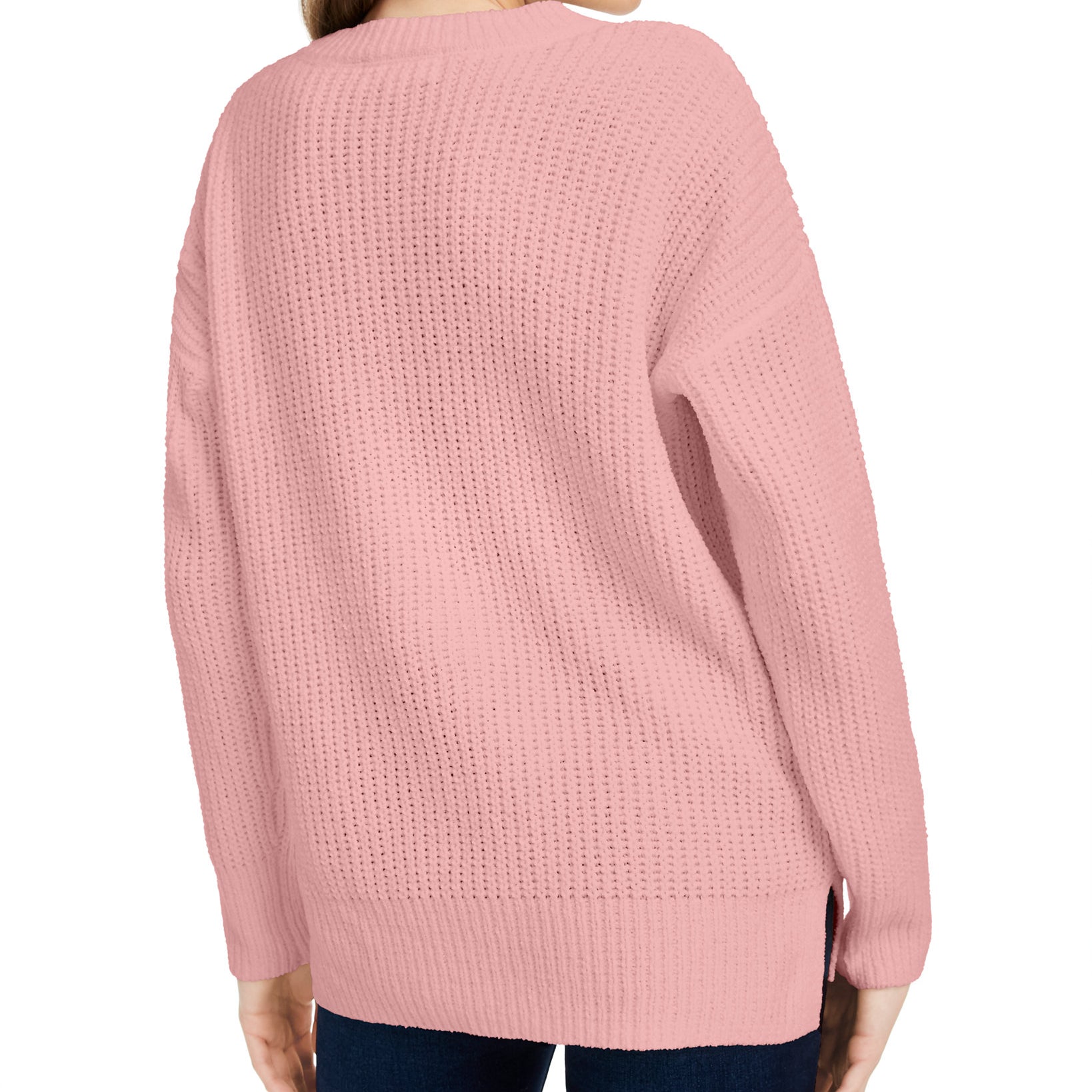 Pink Rose Women Chenille Sweater