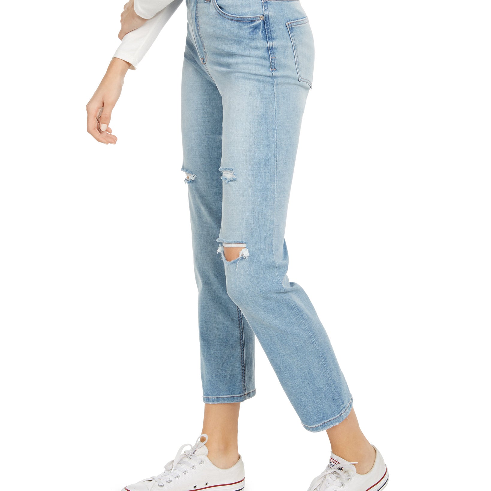 Celebrity Pink Women Ripped Slim Straight Jeans