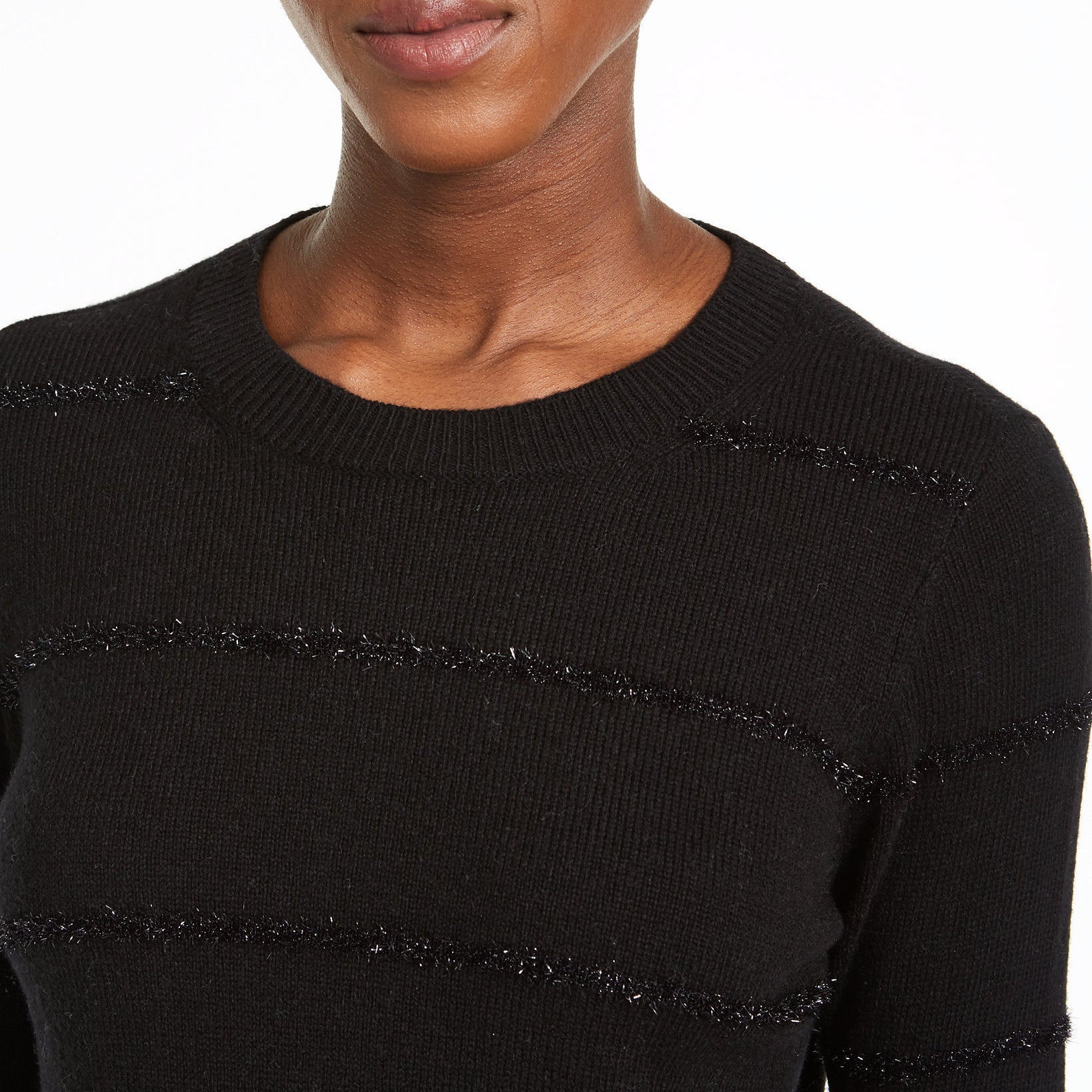 MICHAEL Michael Kors Women Tinsel Striped Sweater