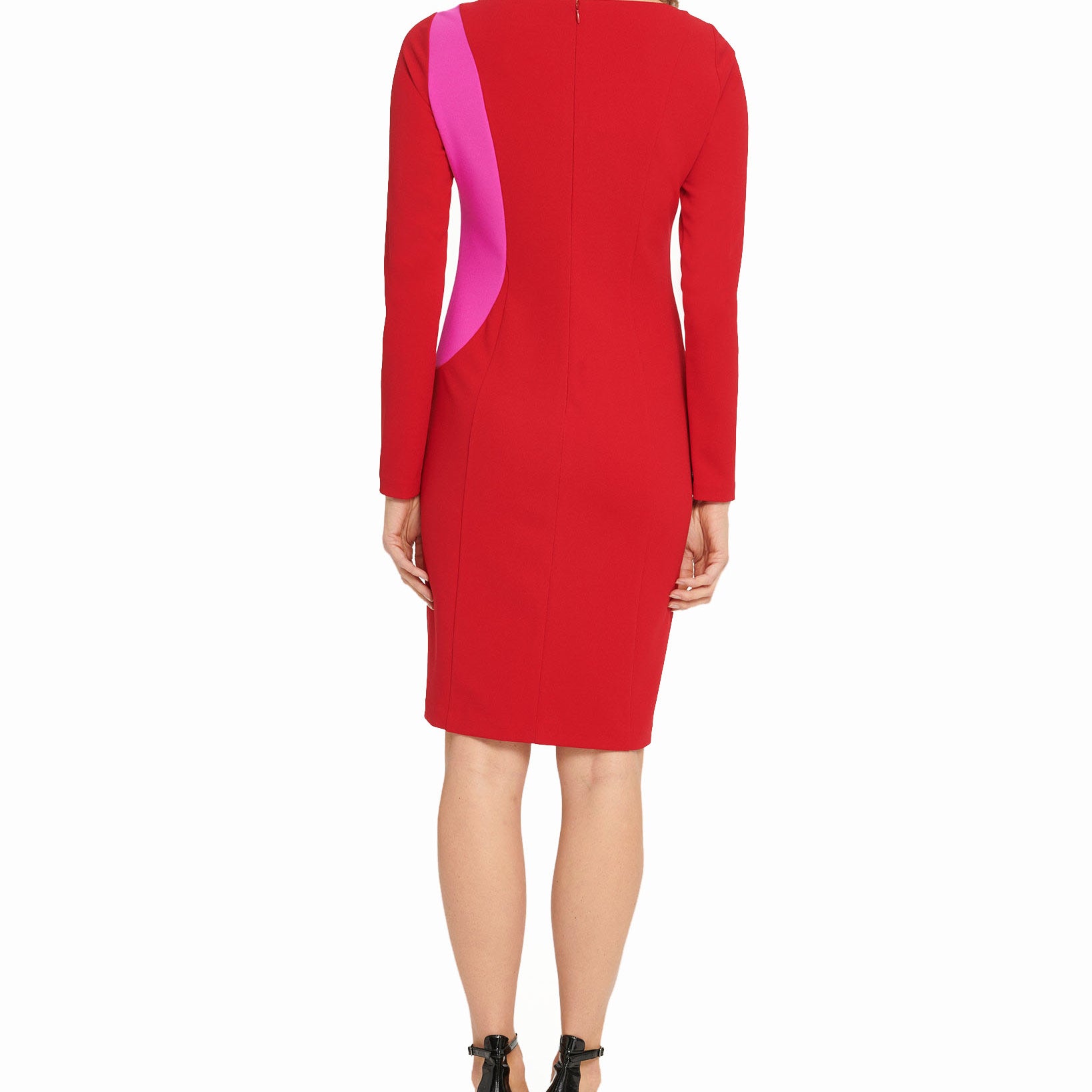 DKNY Women Two Tone Cutout Sheath Dress