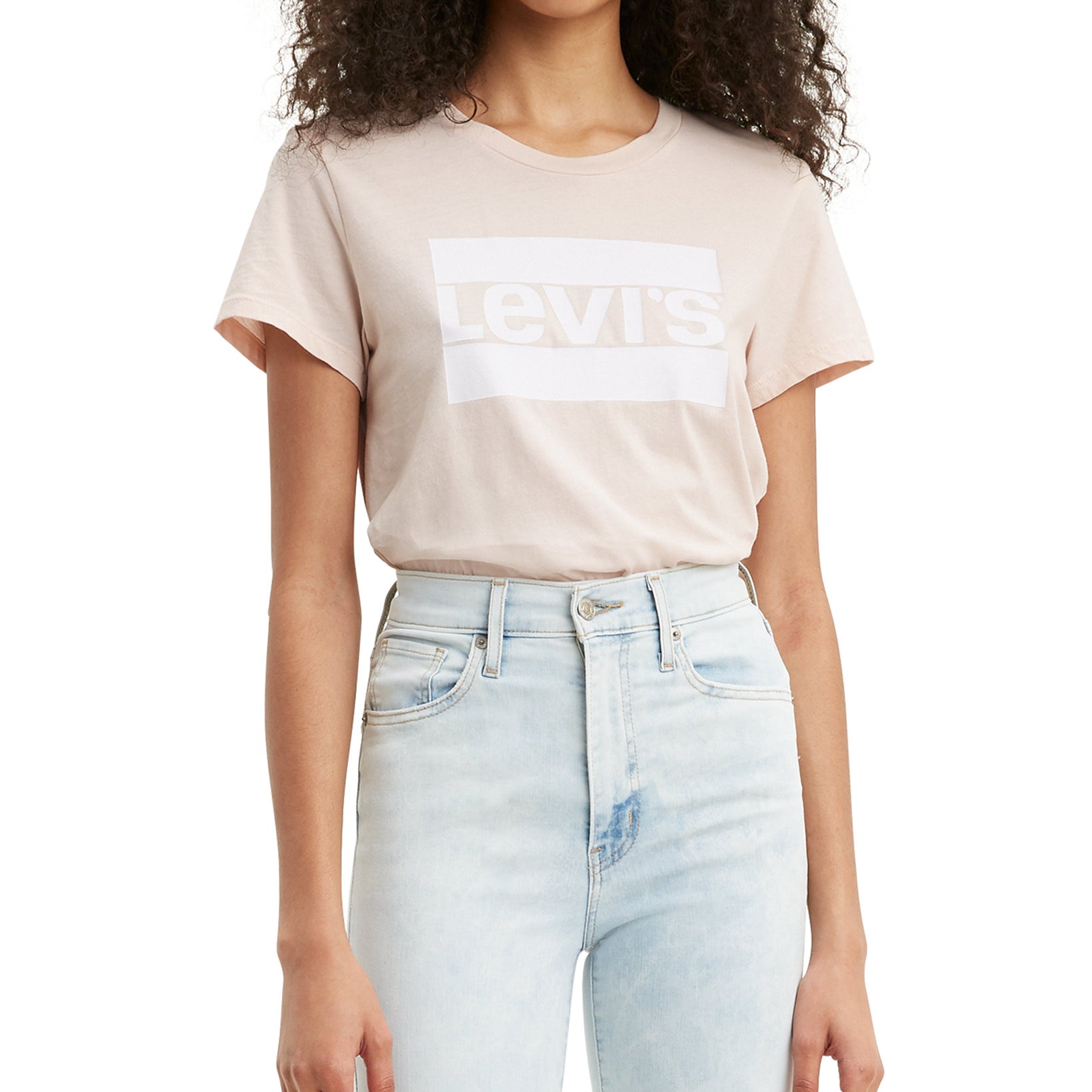 Levis Women Perfect Cotton T Shirt Blush Peach