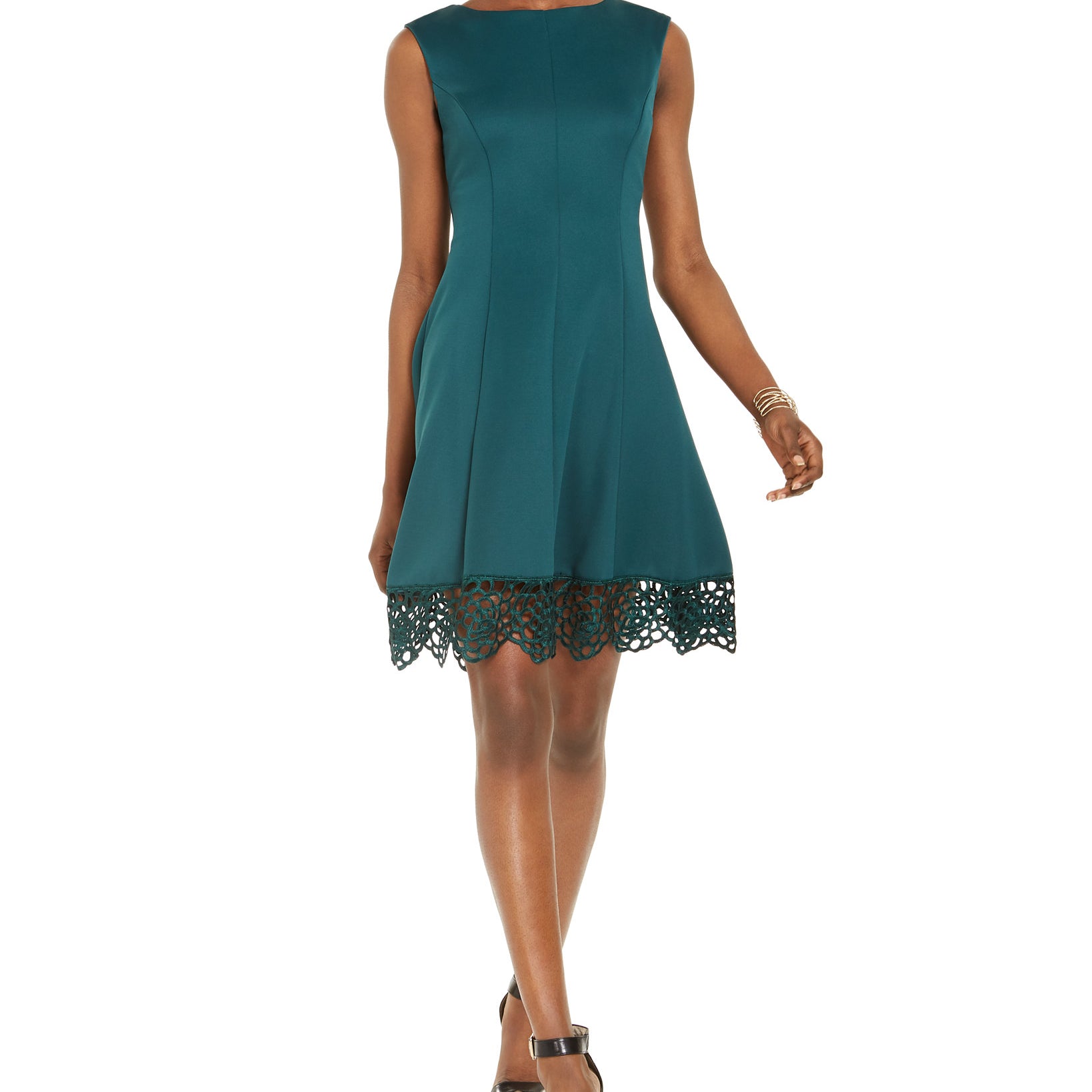 Donna Ricco Women Scuba Fit & Flare Dress
