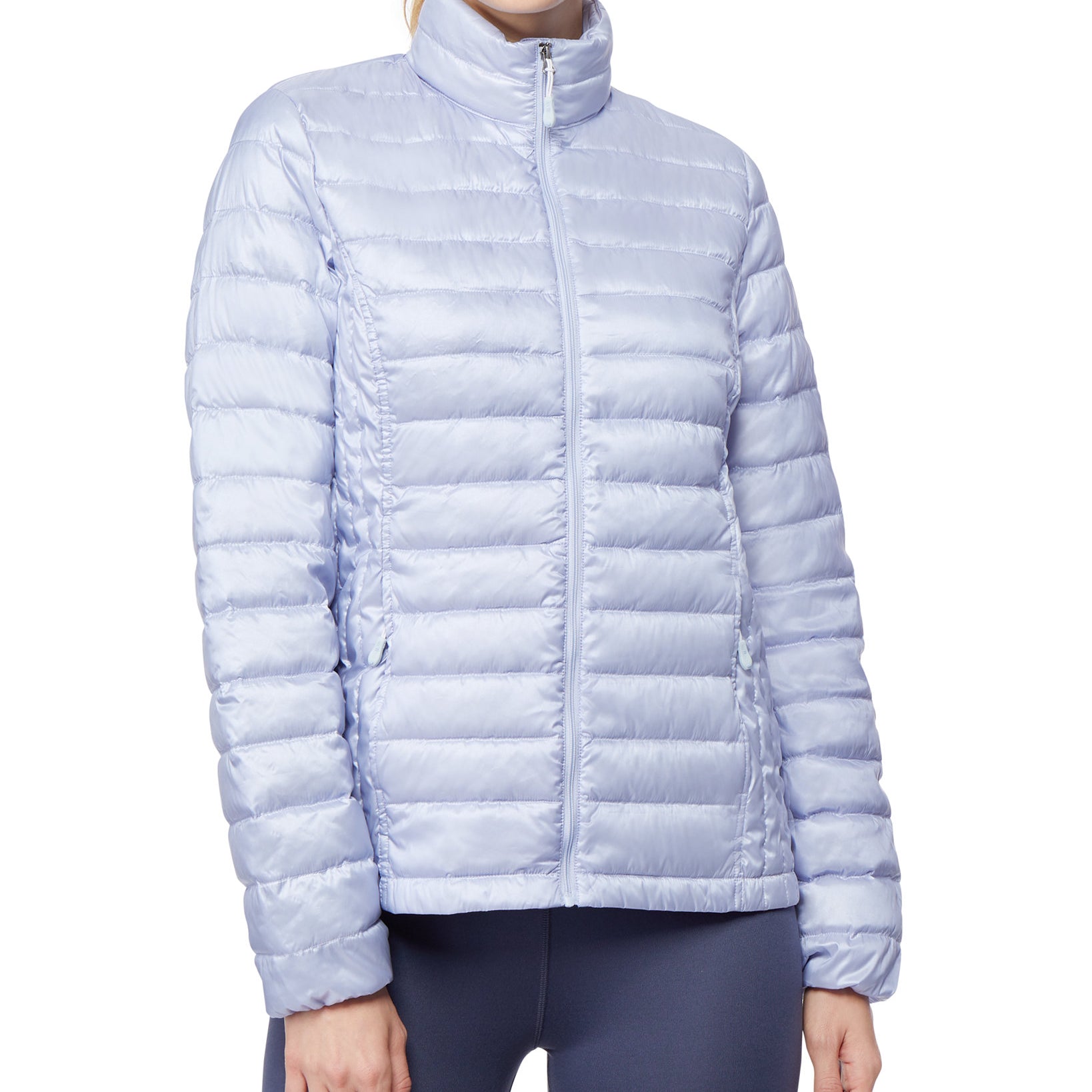 32 Degrees Women Packable Down Puffer Coat Lavender Sky