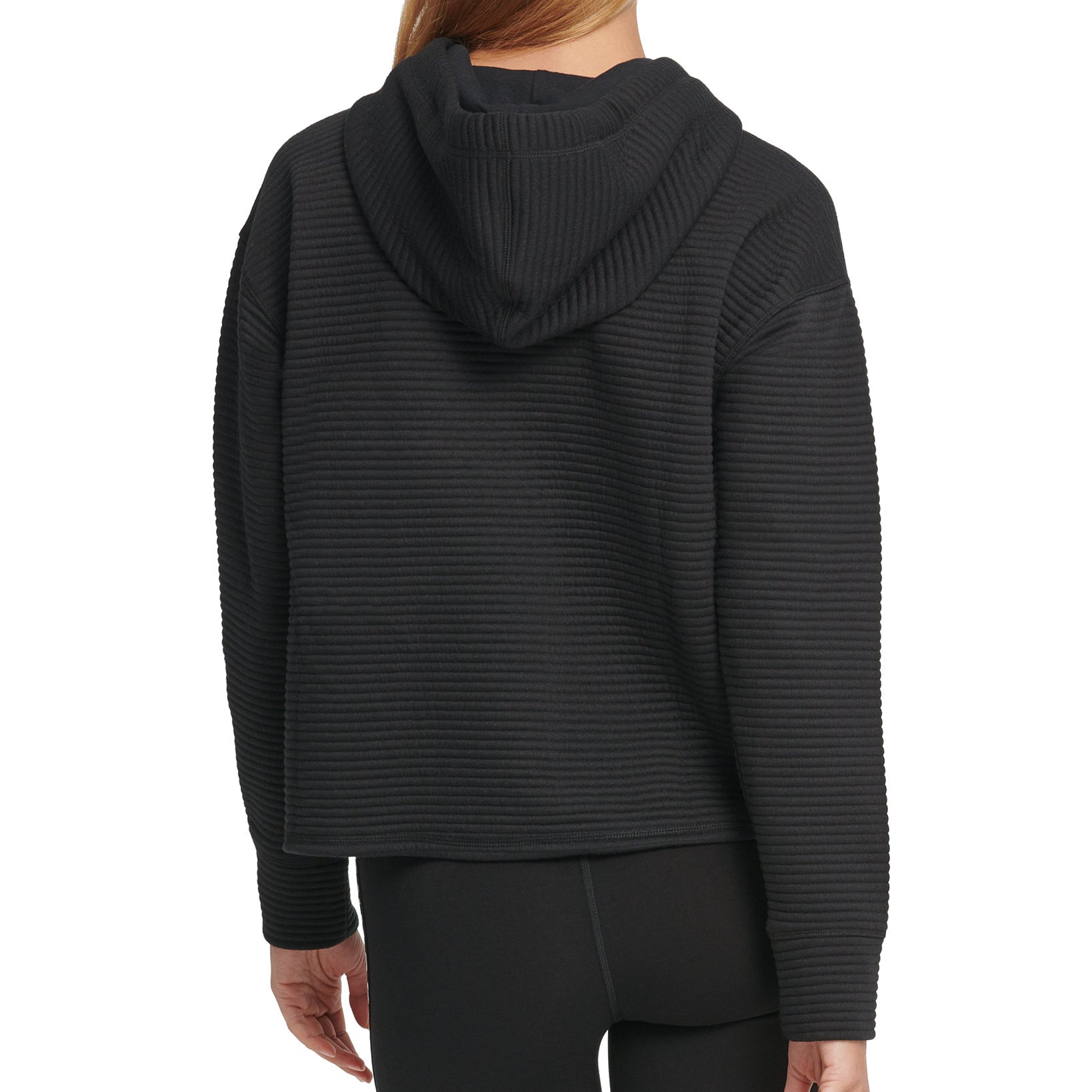 DKNY Women Sport Ottoman Knit Hoodie