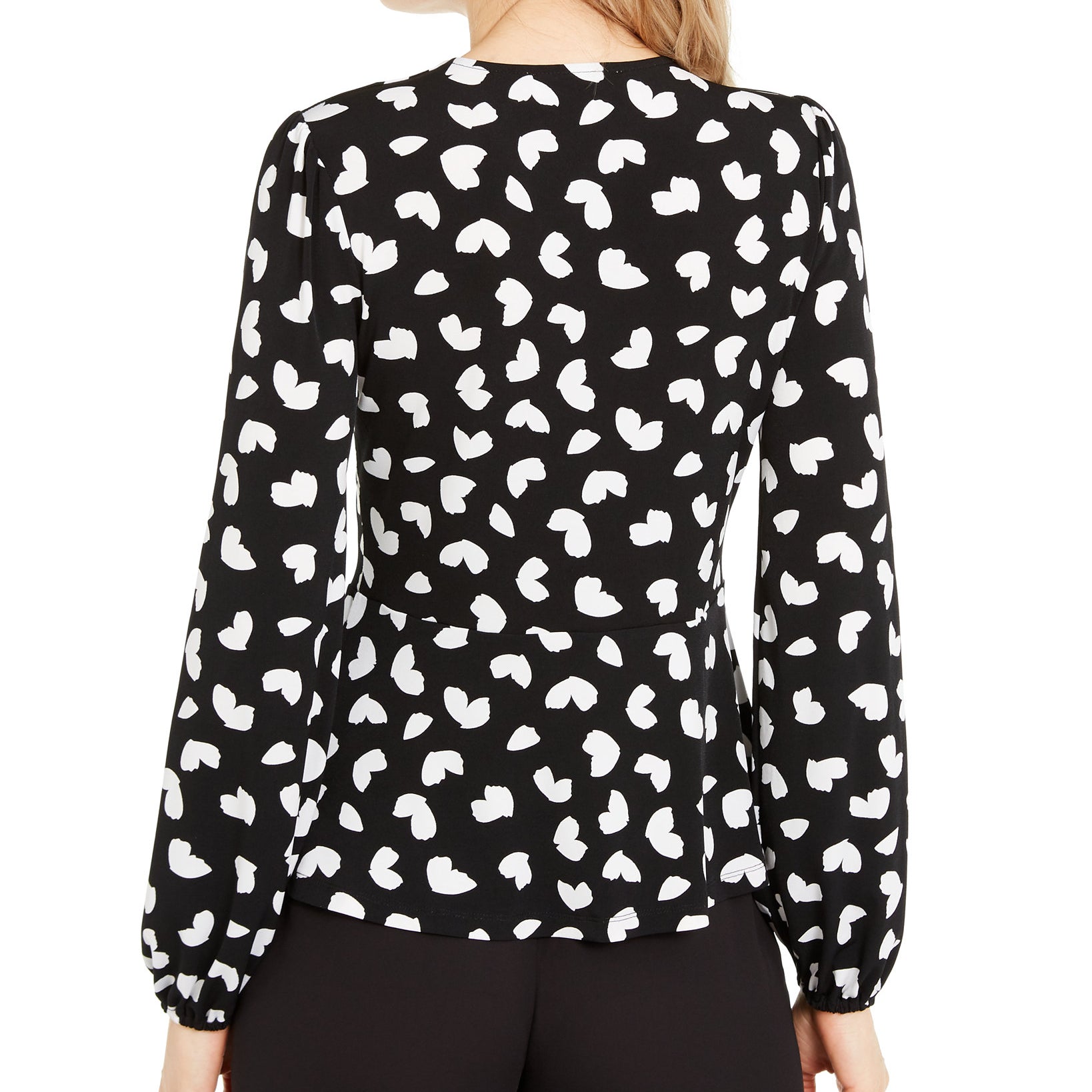 MICHAEL Michael Kors Women Petal Print Bow Hardware Top
