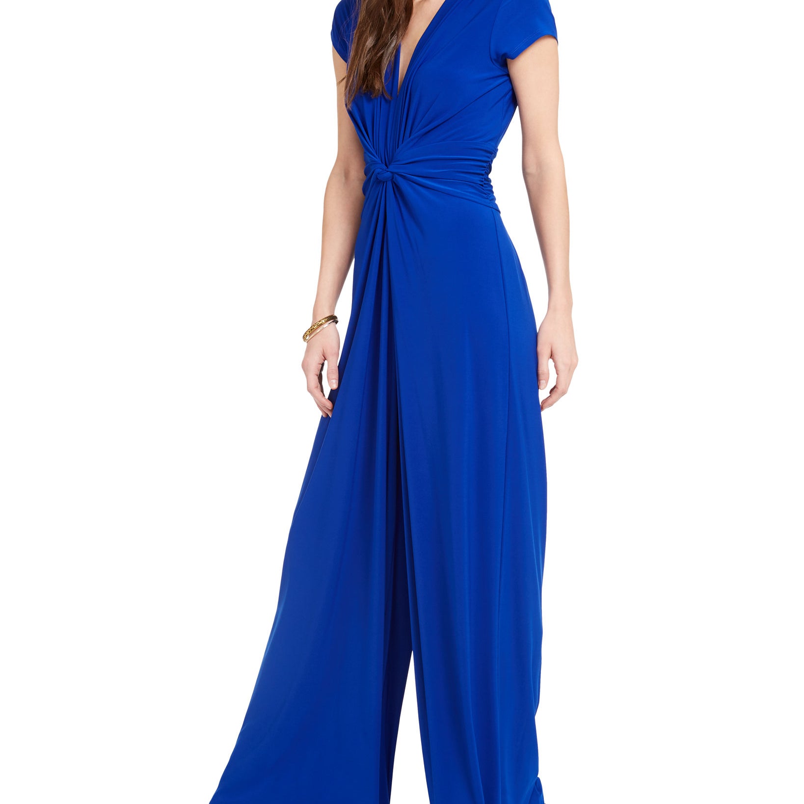 Vince Camuto Women Twist Front Plunge Jumpsuit