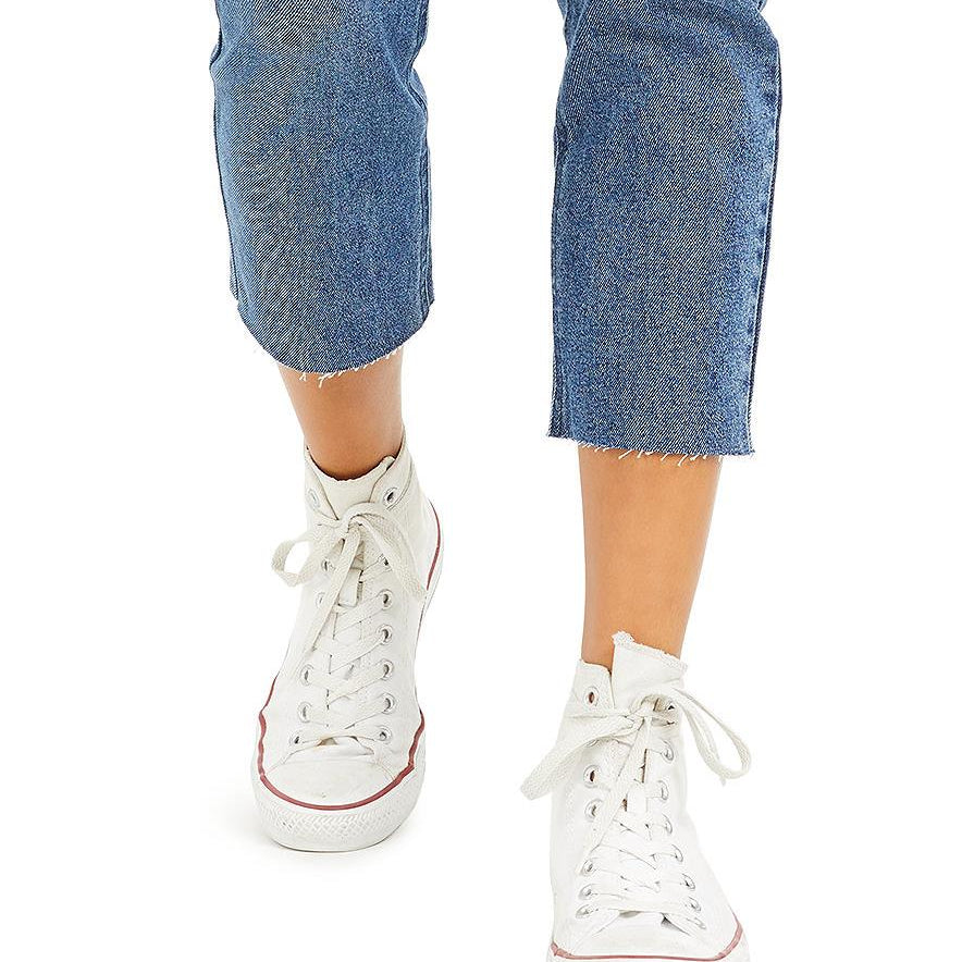 Tinseltown Women High Rise Cropped Jeans