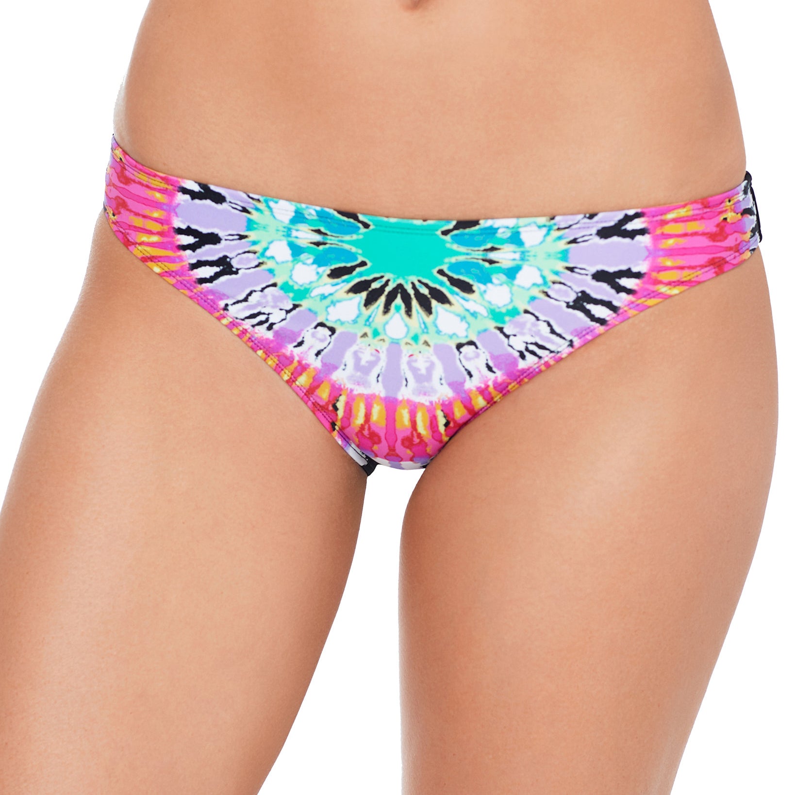 Salt + Cove Women Totally Tie Dye Printed Hipster Bikini Bottoms Multi
