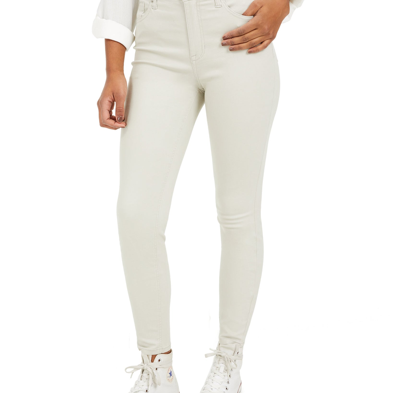 Celebrity Pink Women Skinny Ankle Jeans Souffle Tan