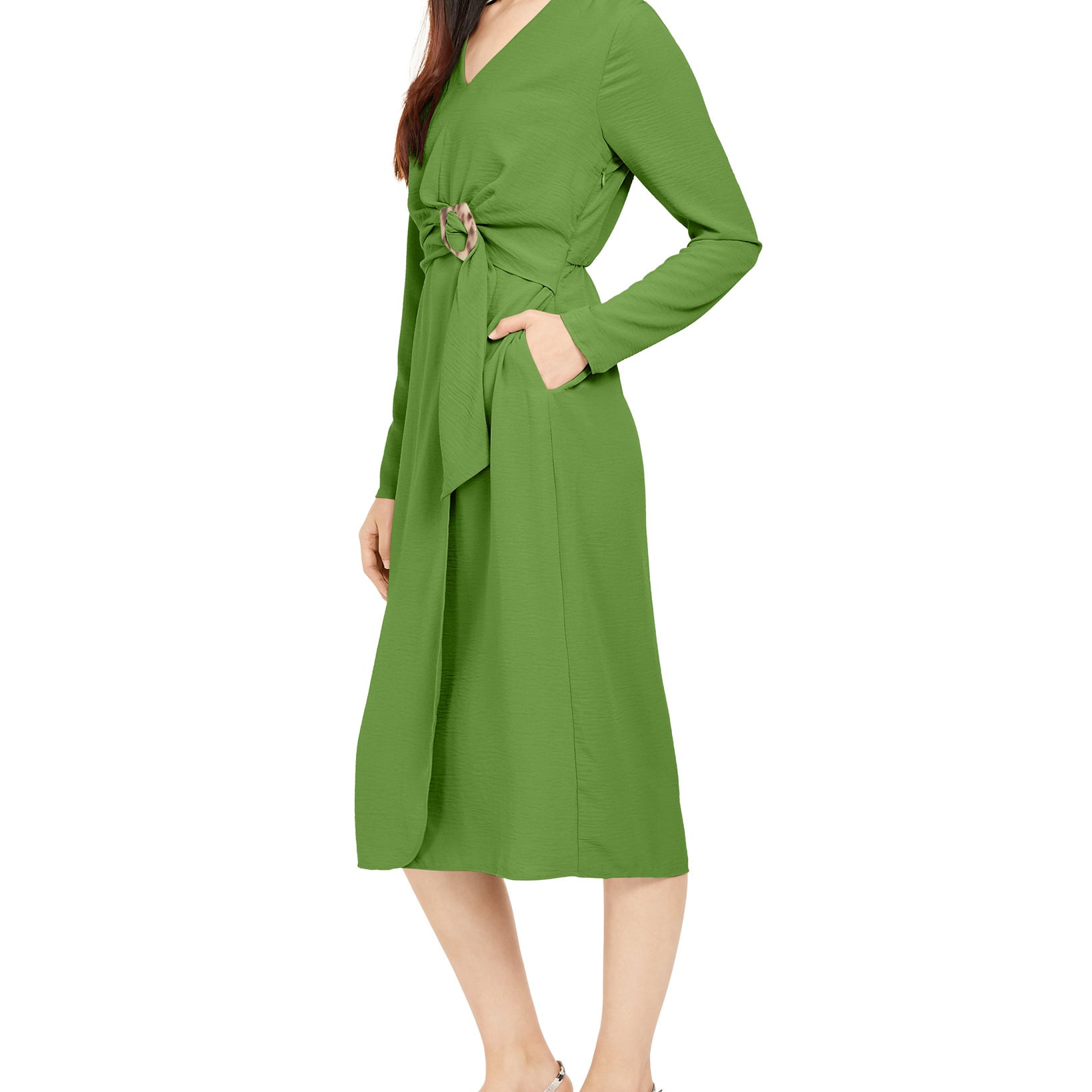 Alfani Women Tie Front Fit Flare Dress