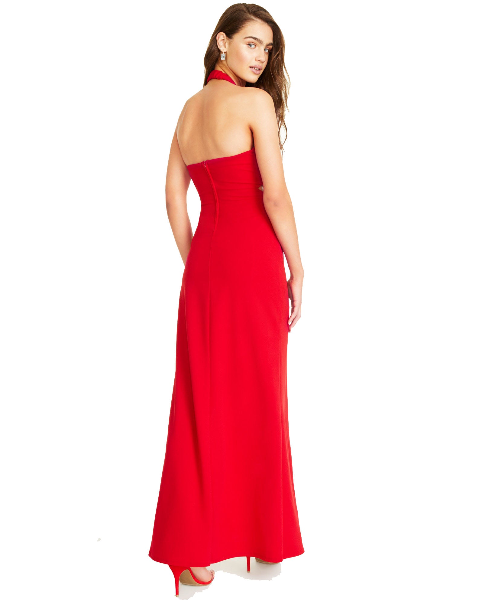 Speechless Women Embellished Halter Gown