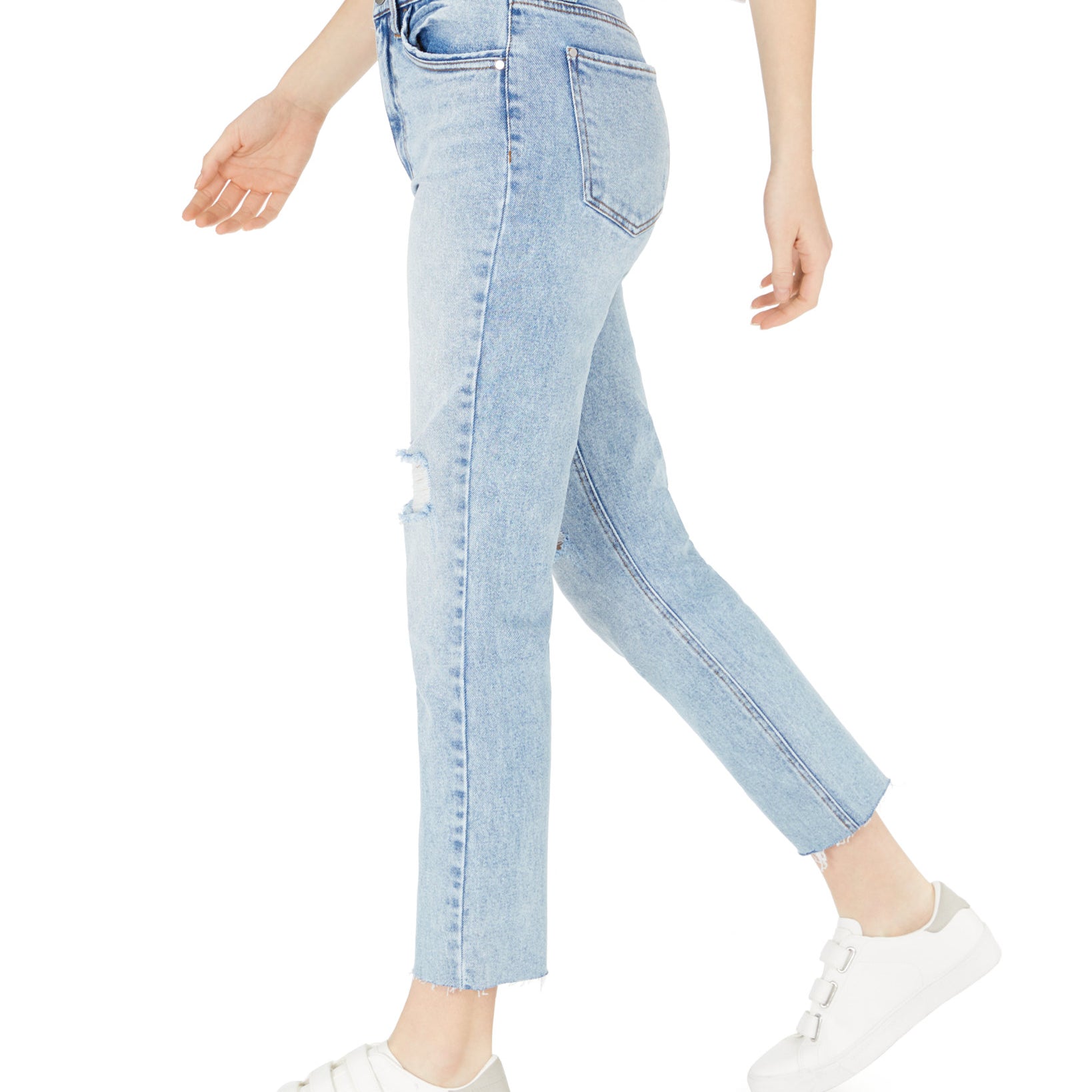 Tinseltown Women High Rise Cropped Jeans