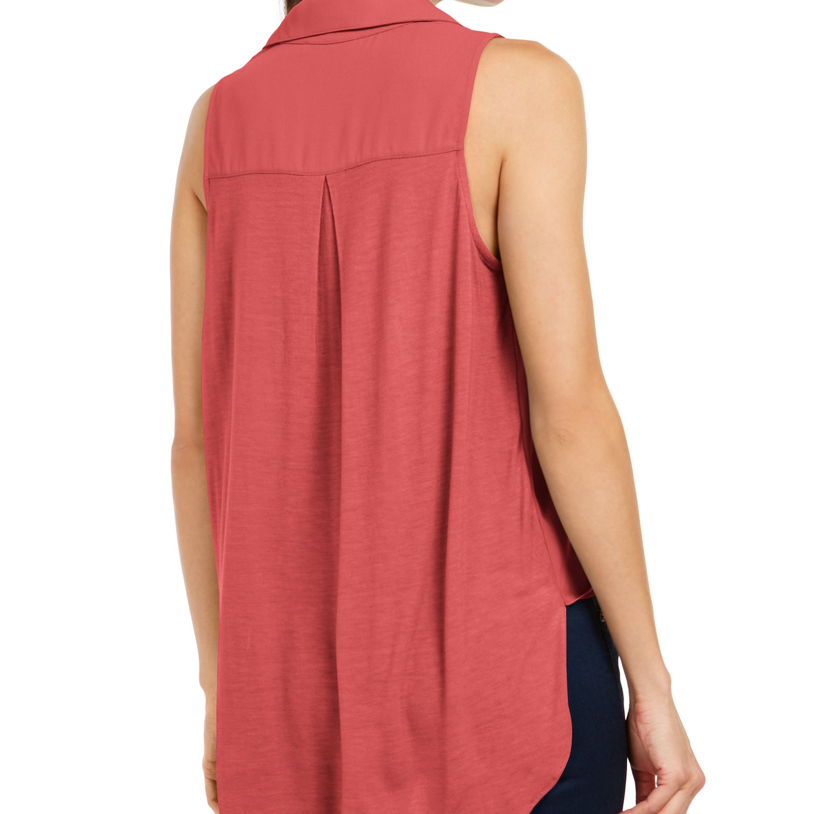 INC International Concepts Women High Low Surplice Top