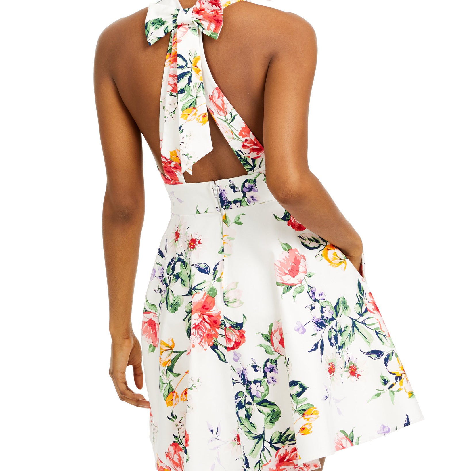 City Studios Women Bow Back Fit & Flare Dress