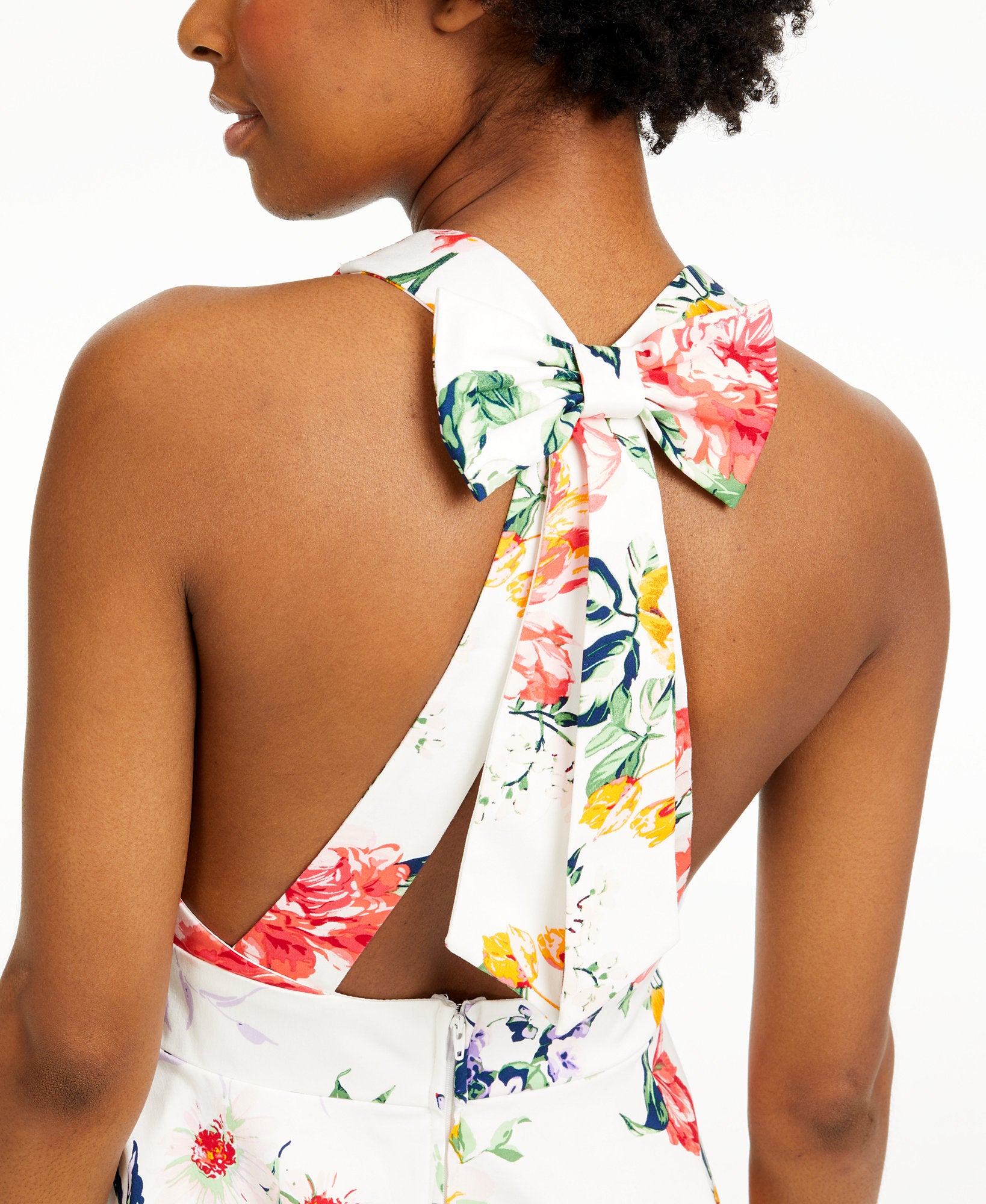 City Studios Women Bow Back Fit & Flare Dress