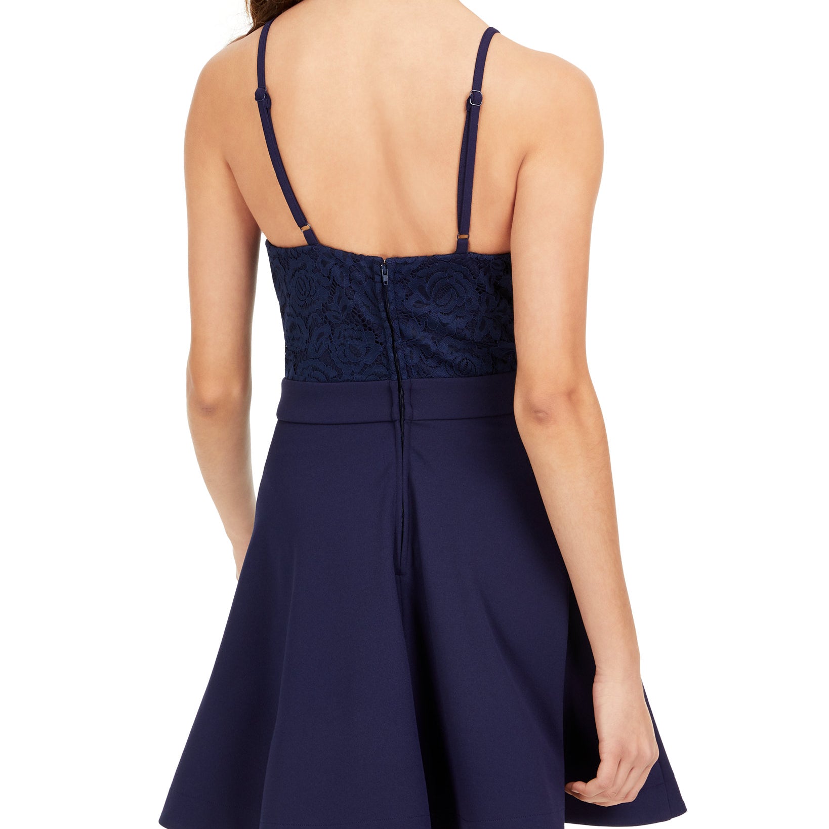 Speechless Women Lace Top Fit & Flare Dress