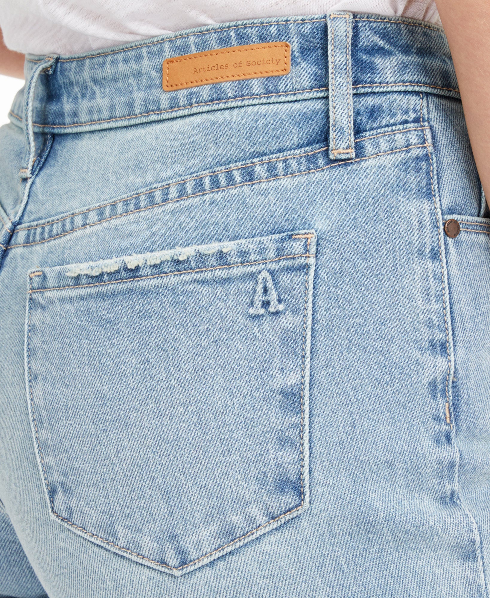 Articles of Society Women Ankle Straight Leg Jeans