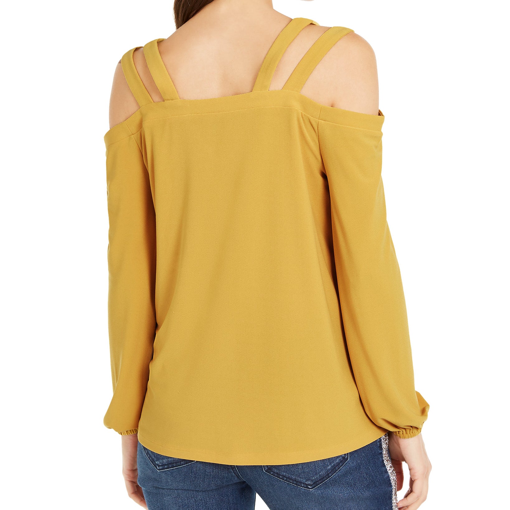INC International Concepts Women Cutout Cold Shoulder Top