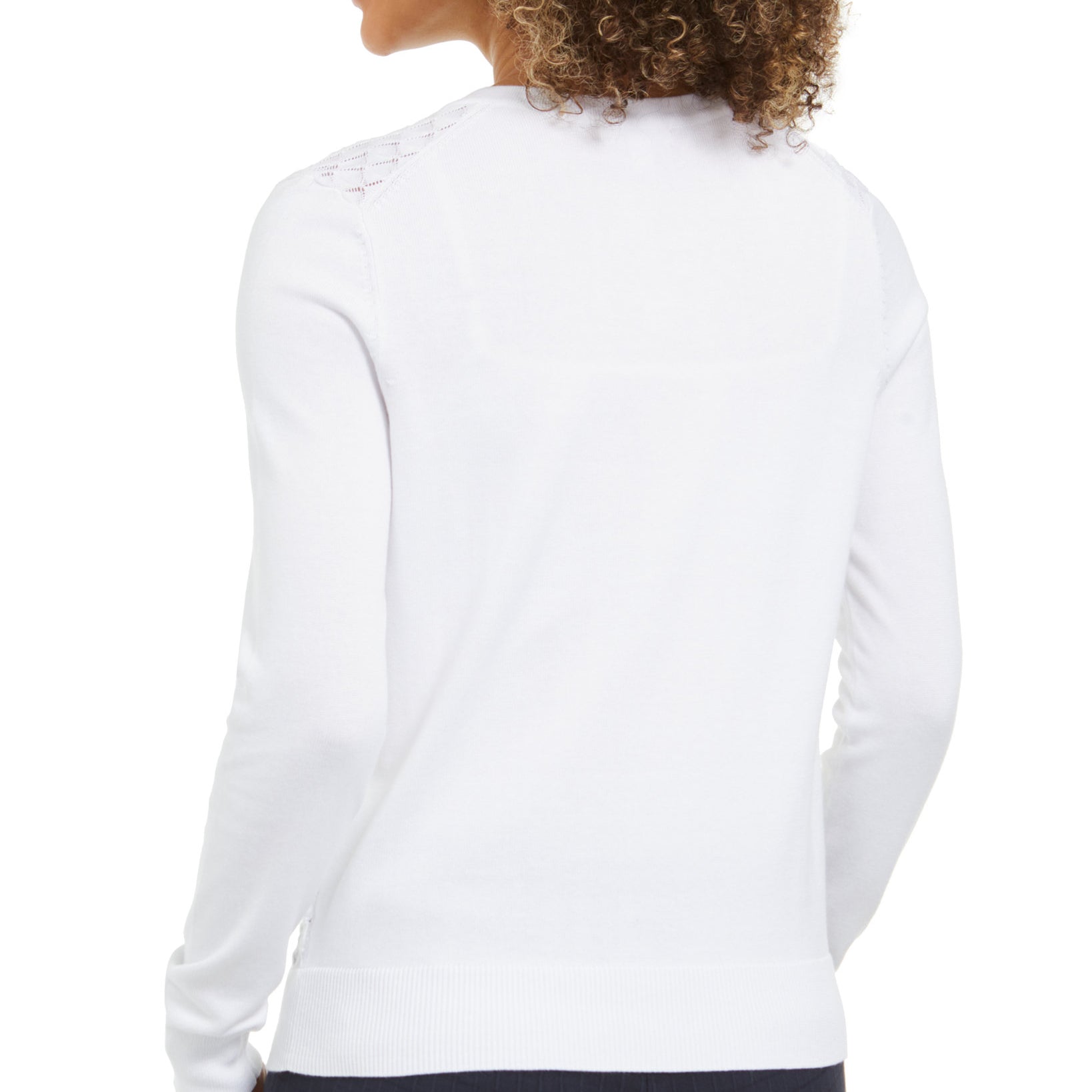 Charter Club Women Peacock Stitch Cardigan