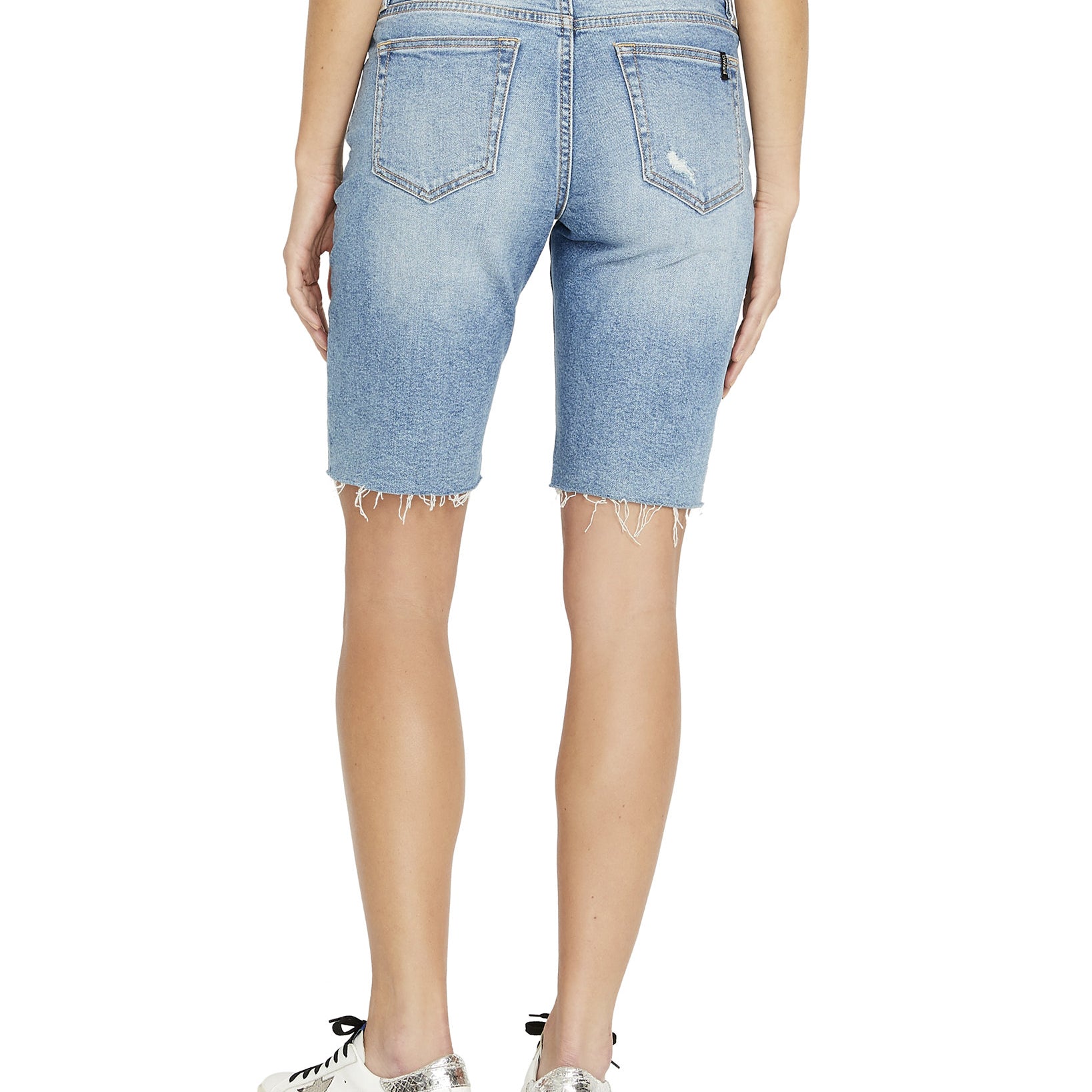 Buffalo Women Frayed Hem Bermuda Shorts
