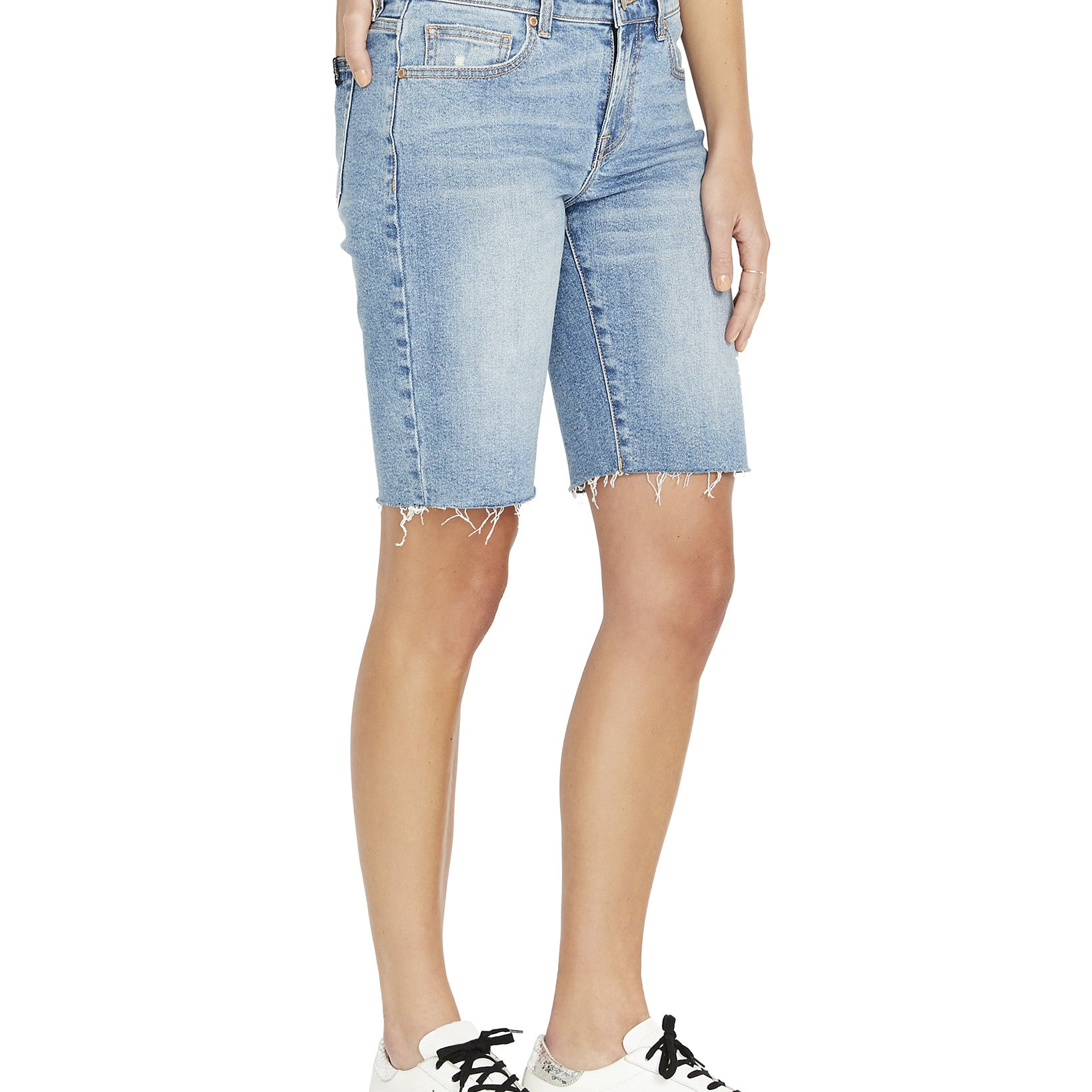 Buffalo Women Frayed Hem Bermuda Shorts