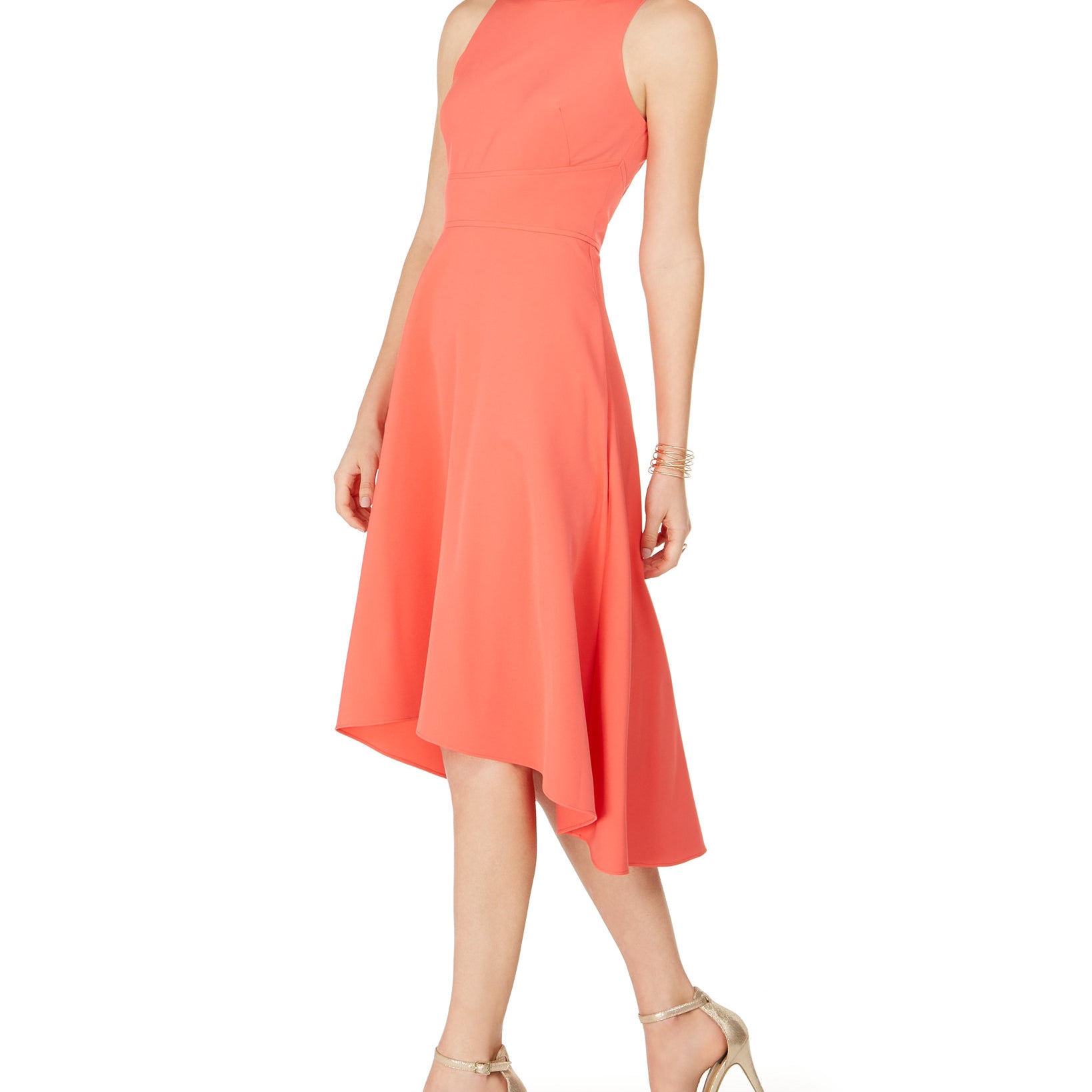 Vince Camuto Women High Low Midi Dress