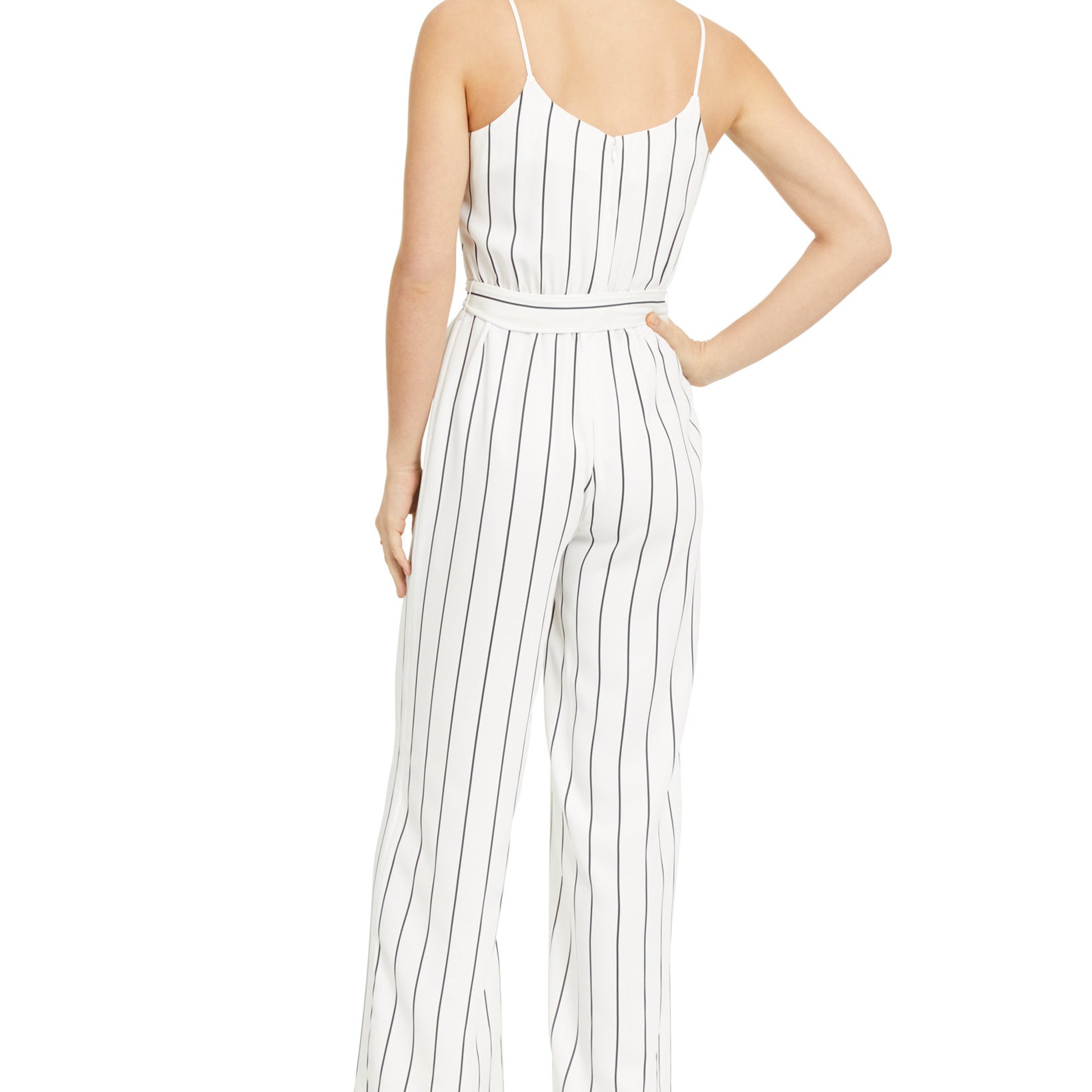 Bar III Women Sleeveless Striped Jumpsuit