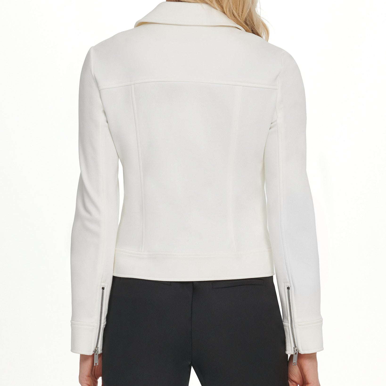 DKNY Women Soft Textured Moto Jacket