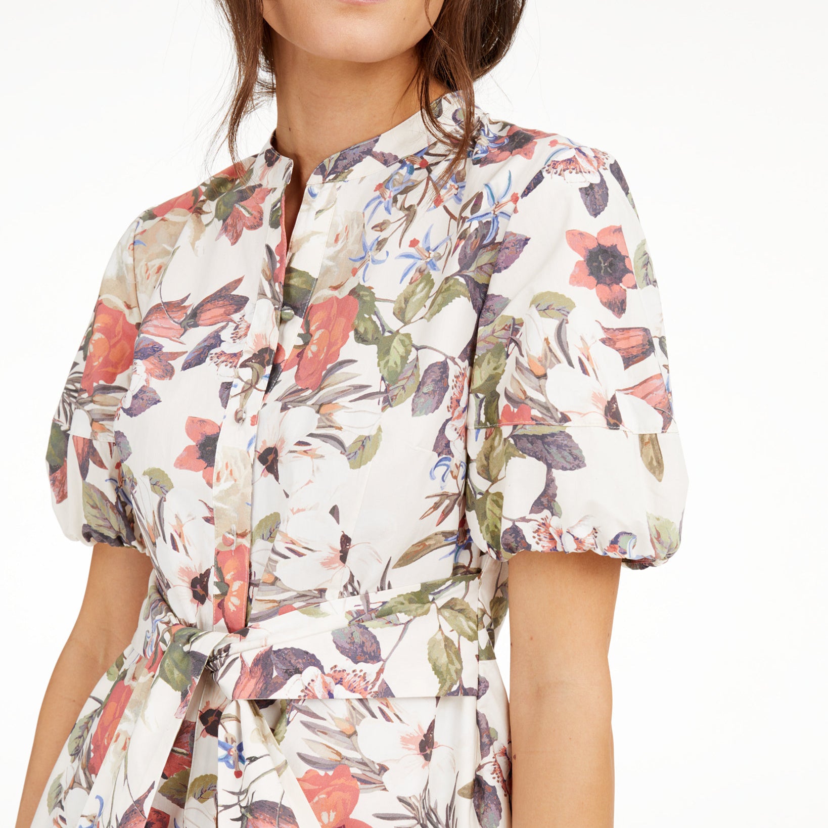 INC International Concepts Women Cotton Floral Print Mini Dress