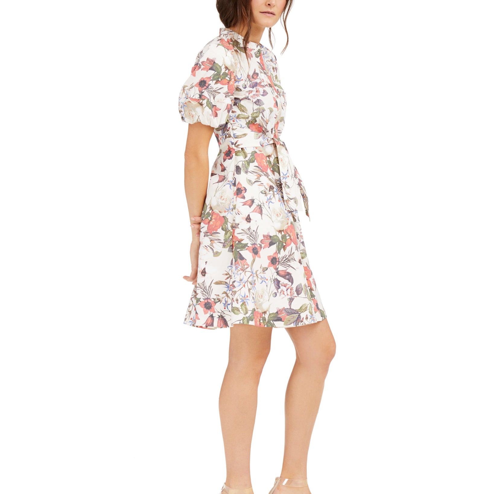INC International Concepts Women Cotton Floral Print Mini Dress