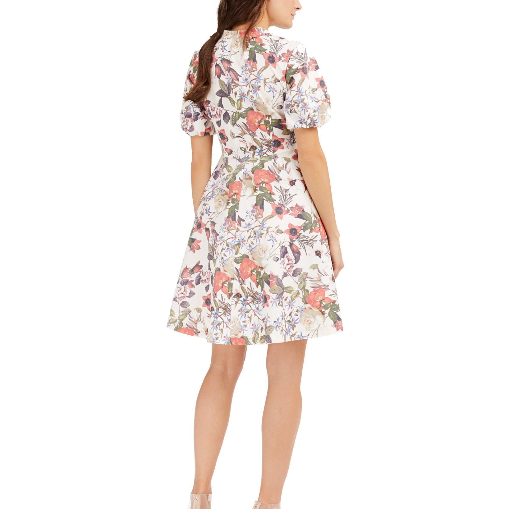 INC International Concepts Women Cotton Floral Print Mini Dress