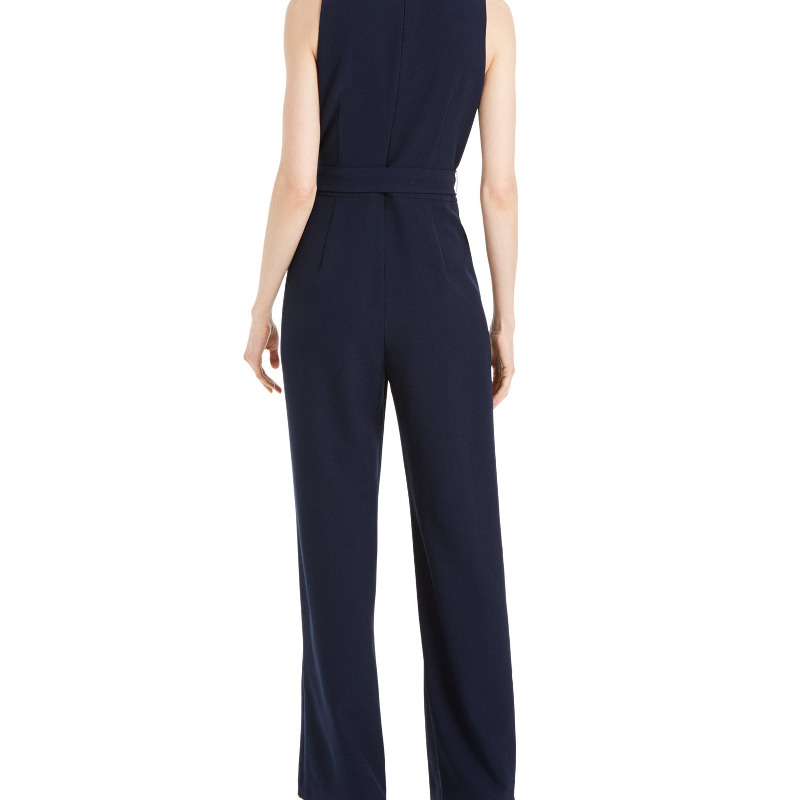 Vince Camuto Women V Neck Crepe Jumpsuit