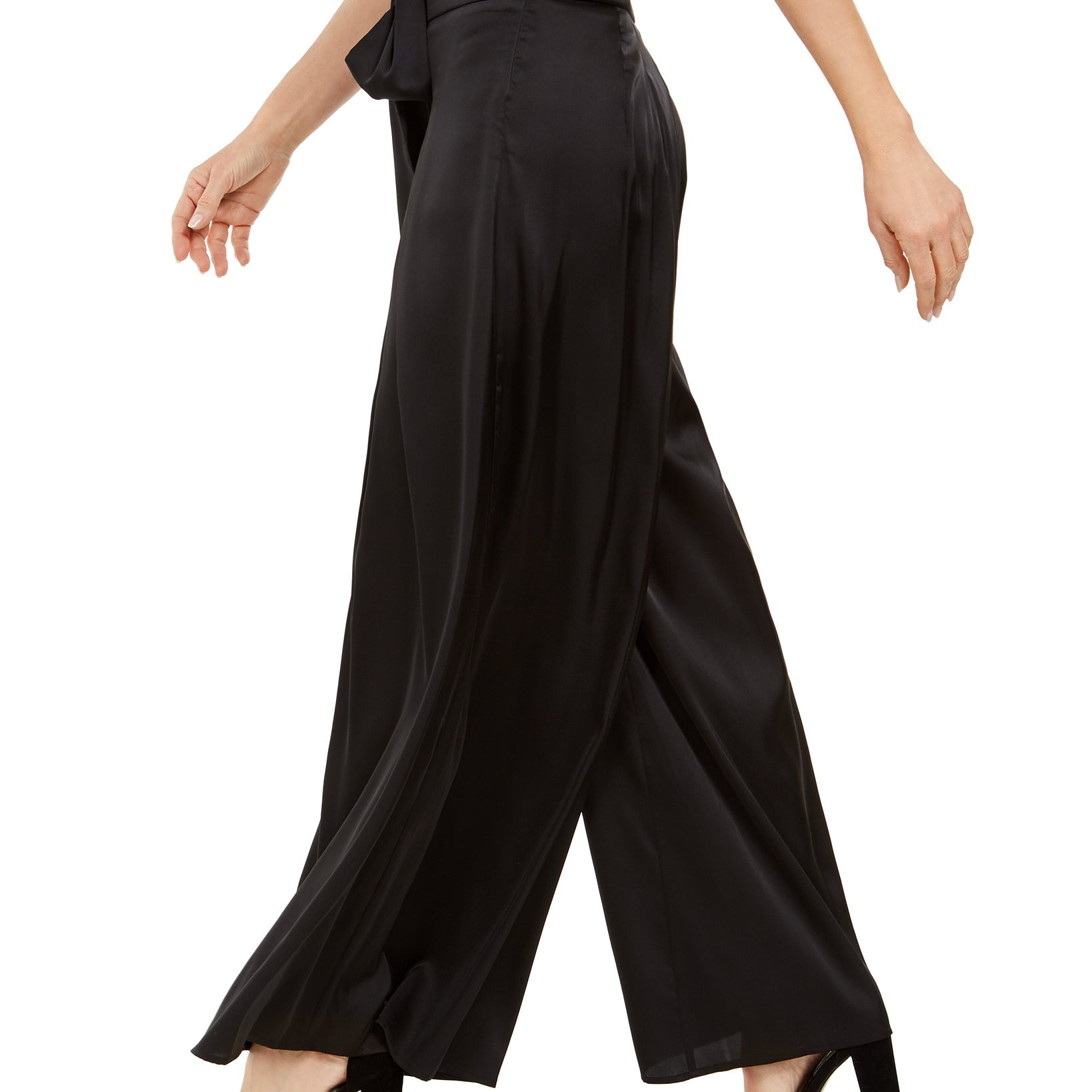 MSK Women Tie Front Wide Leg Pants