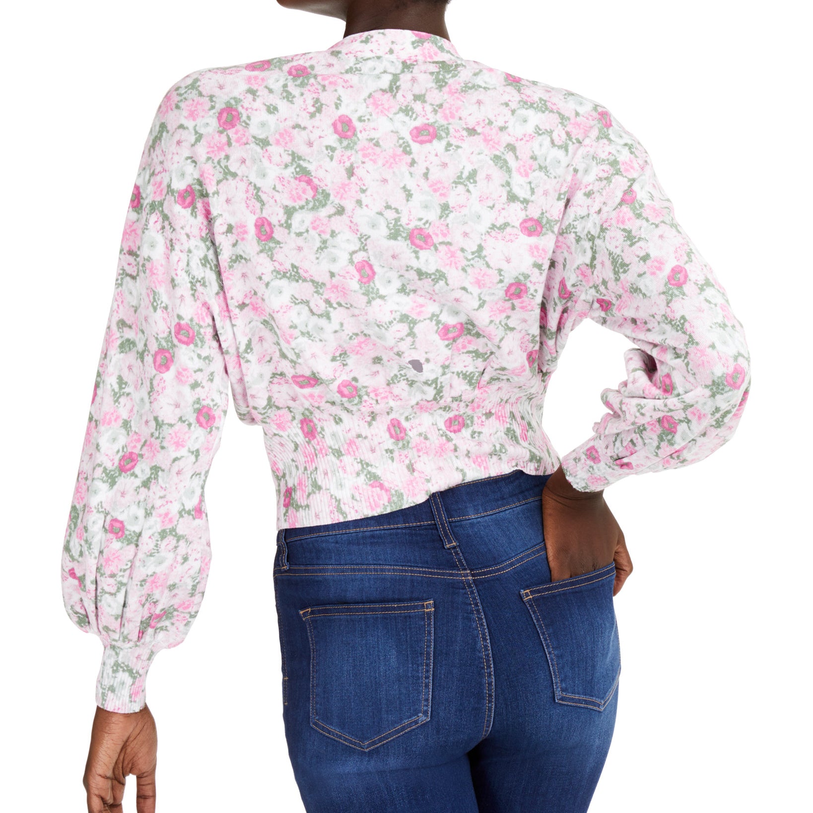 INC International Concepts Women Printed Cardigan Sweater