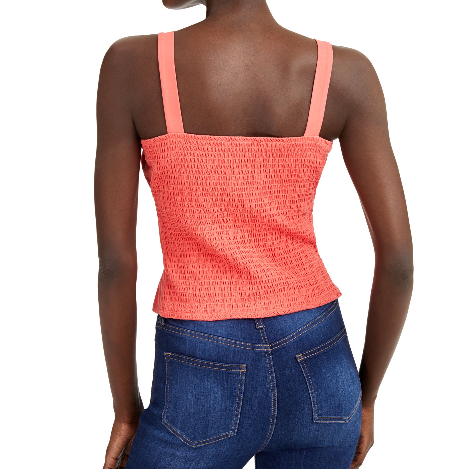 INC International Concepts Women Ruched Tie Tank Top