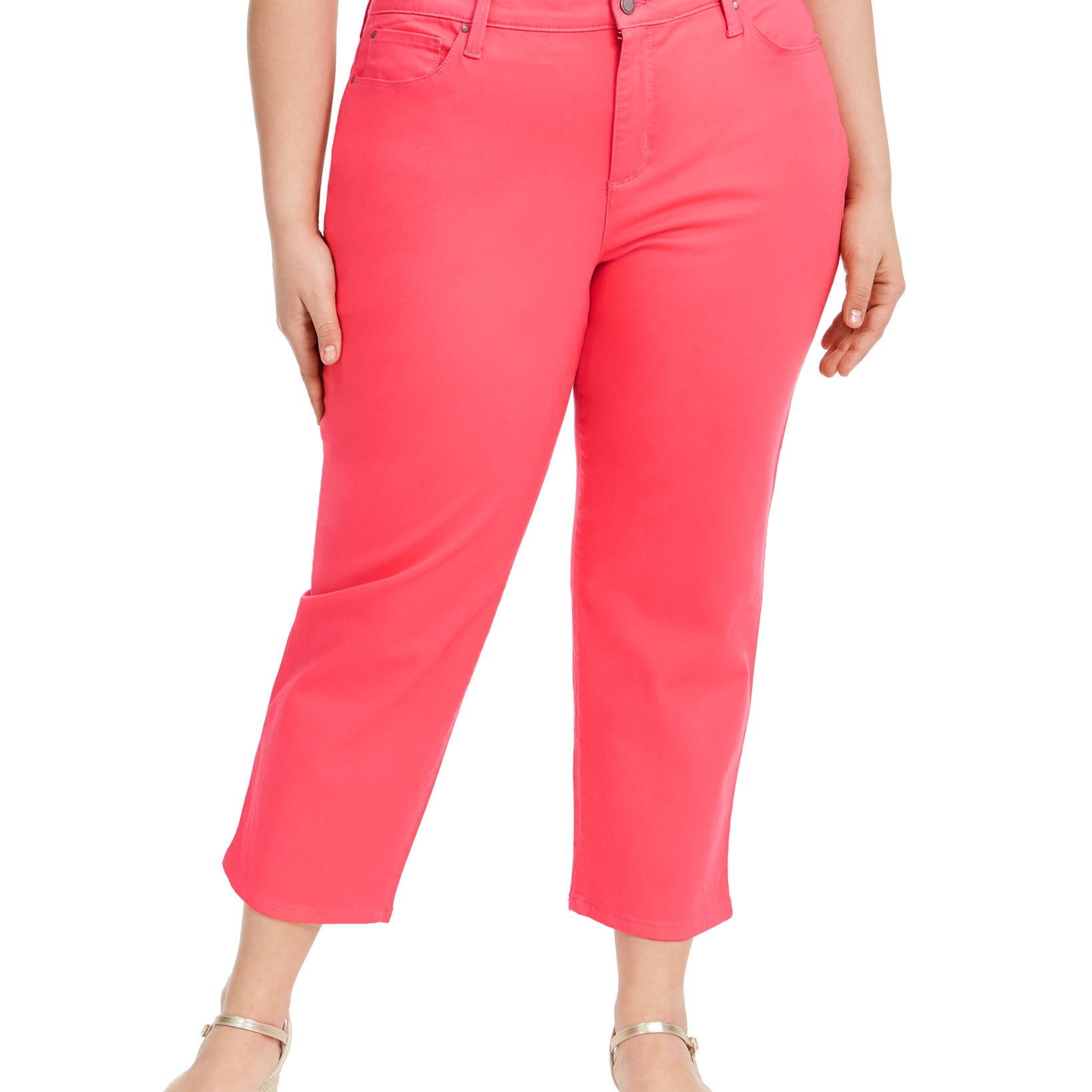 Charter Club Women Plus Capri Pants Tuscon Coral