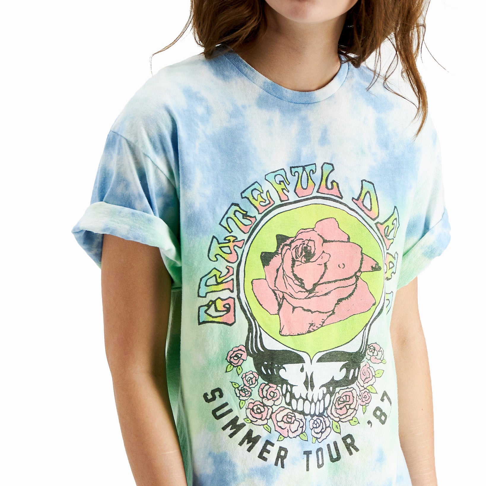 Junk Food Women Grateful Dead Tie Dye Graphic T Shirt