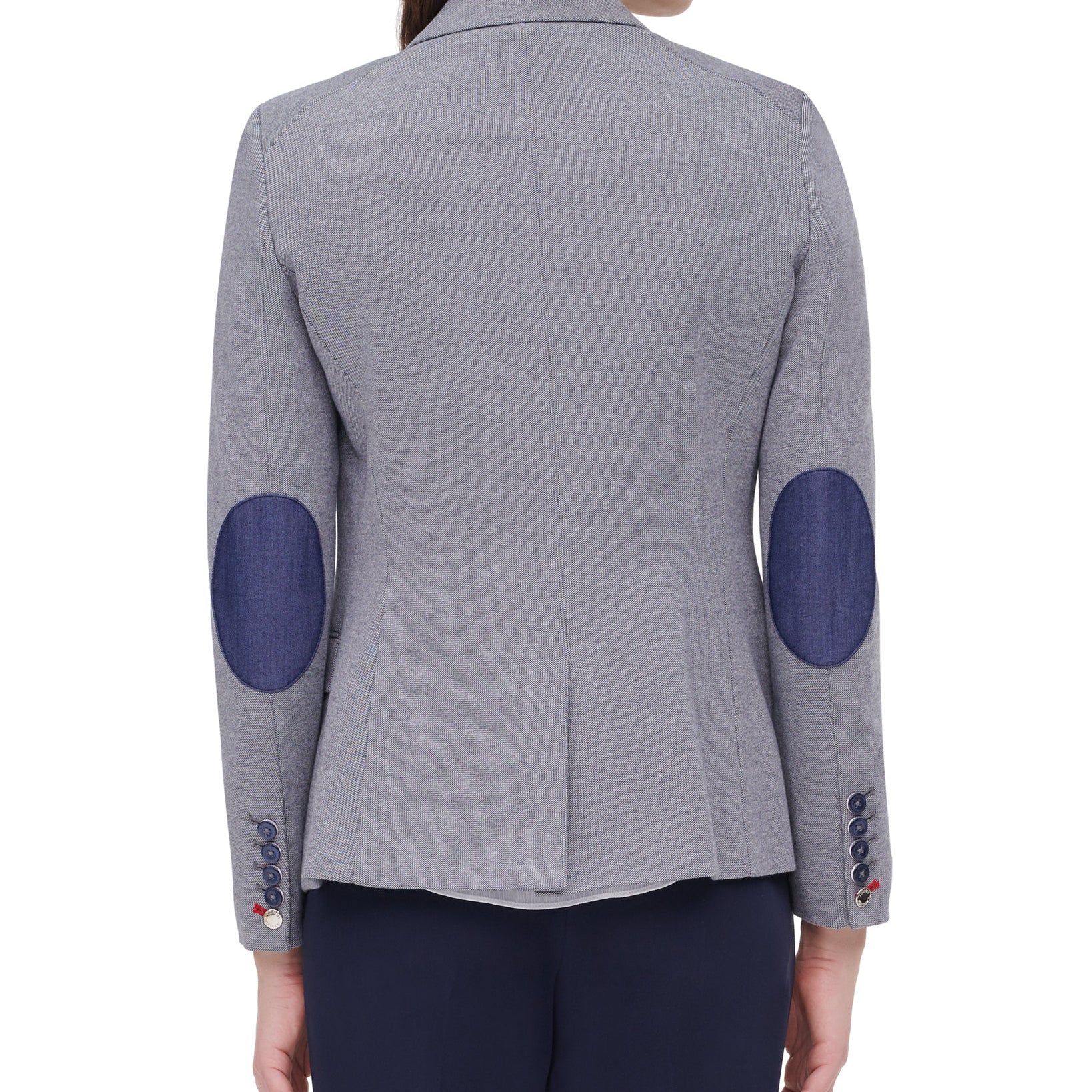 Tommy Hilfiger Women Single Button Elbow Patch Blazer