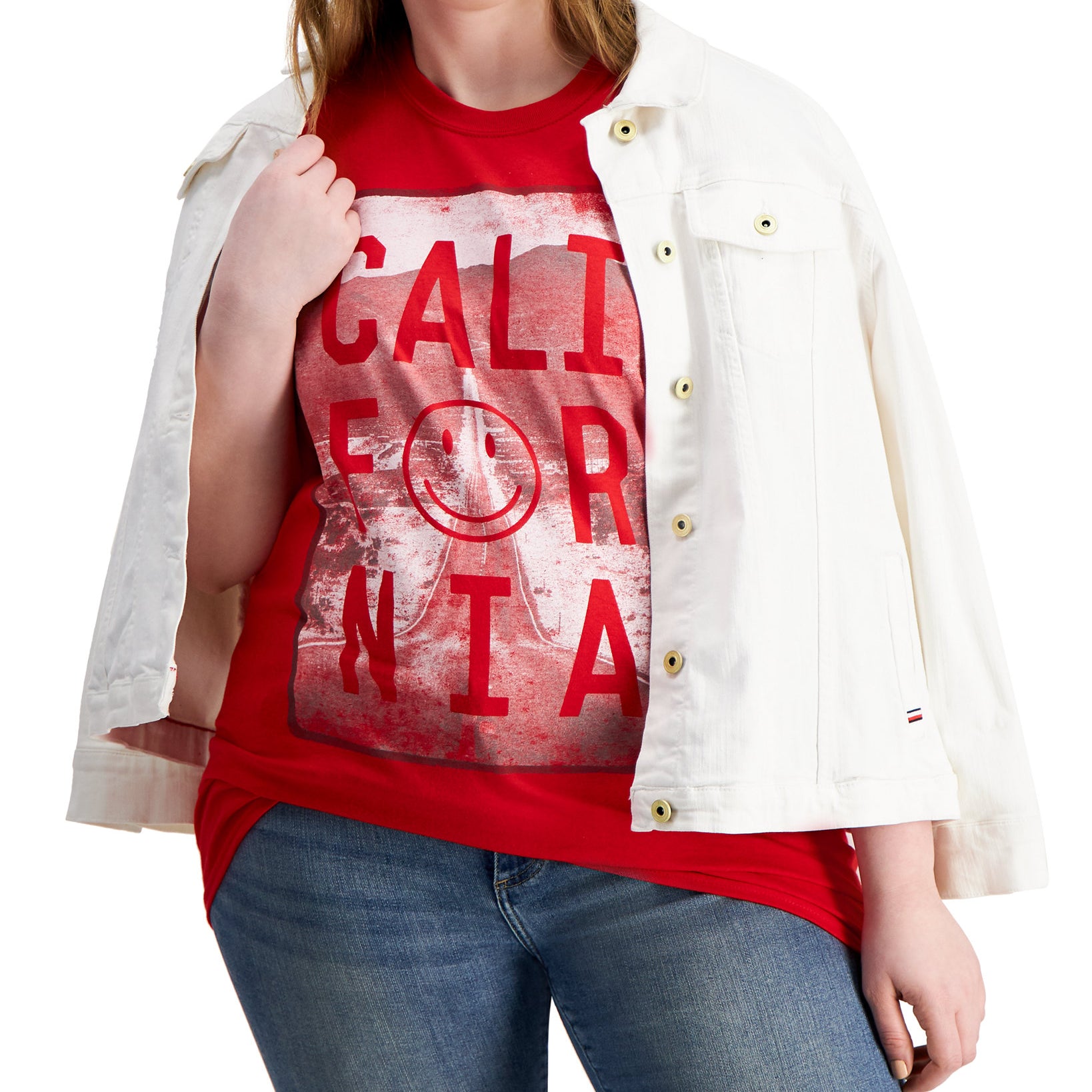 Love Tribe Women Plus Trendy California T Shirt