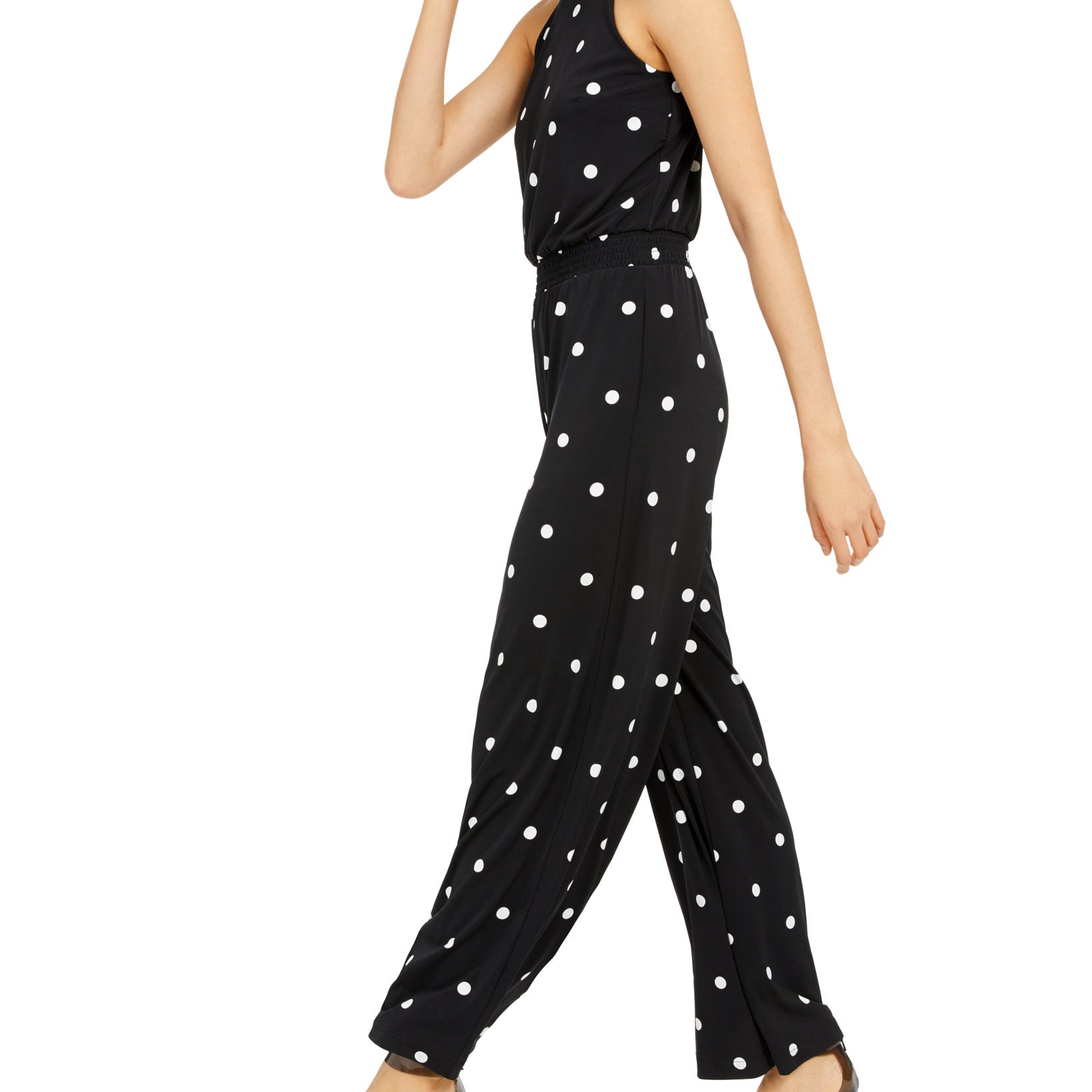 INC International Concepts Women Print Sleeveless Jumpsuit
